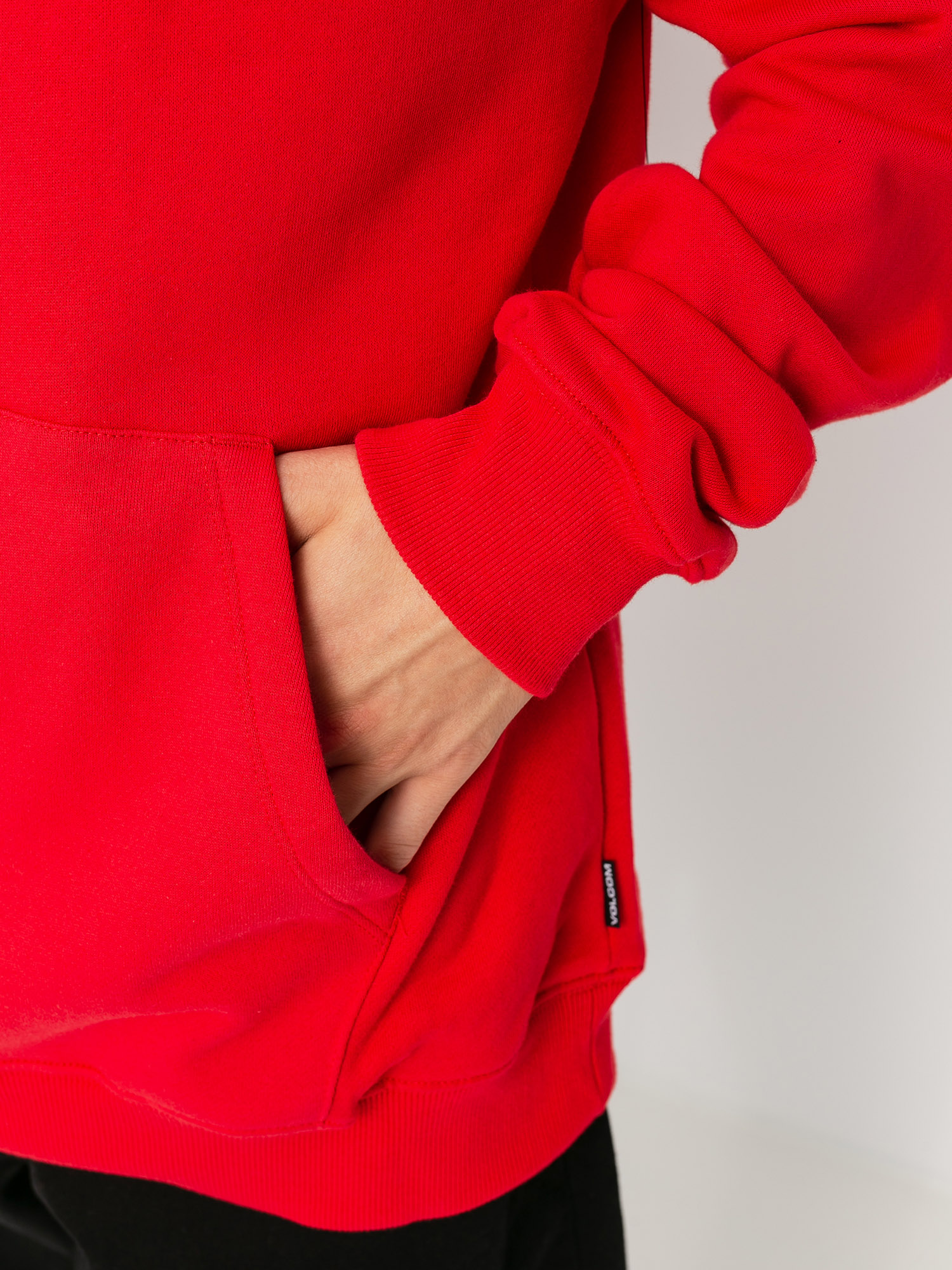 Bluza z kapturem Volcom Sngl Stn HD (fiery red)