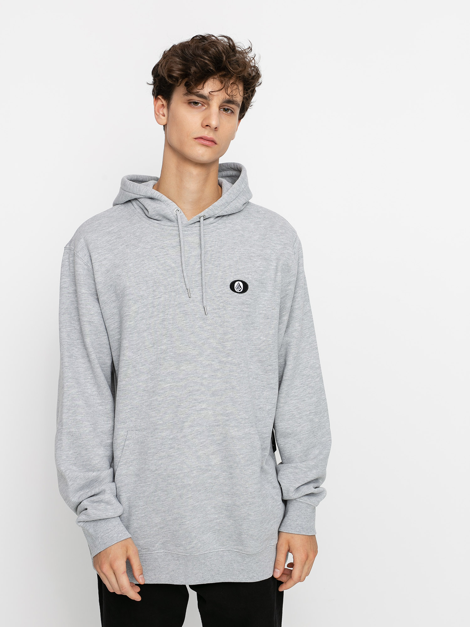 Bluza z kapturem Volcom Sngl Stn HD (heather grey)