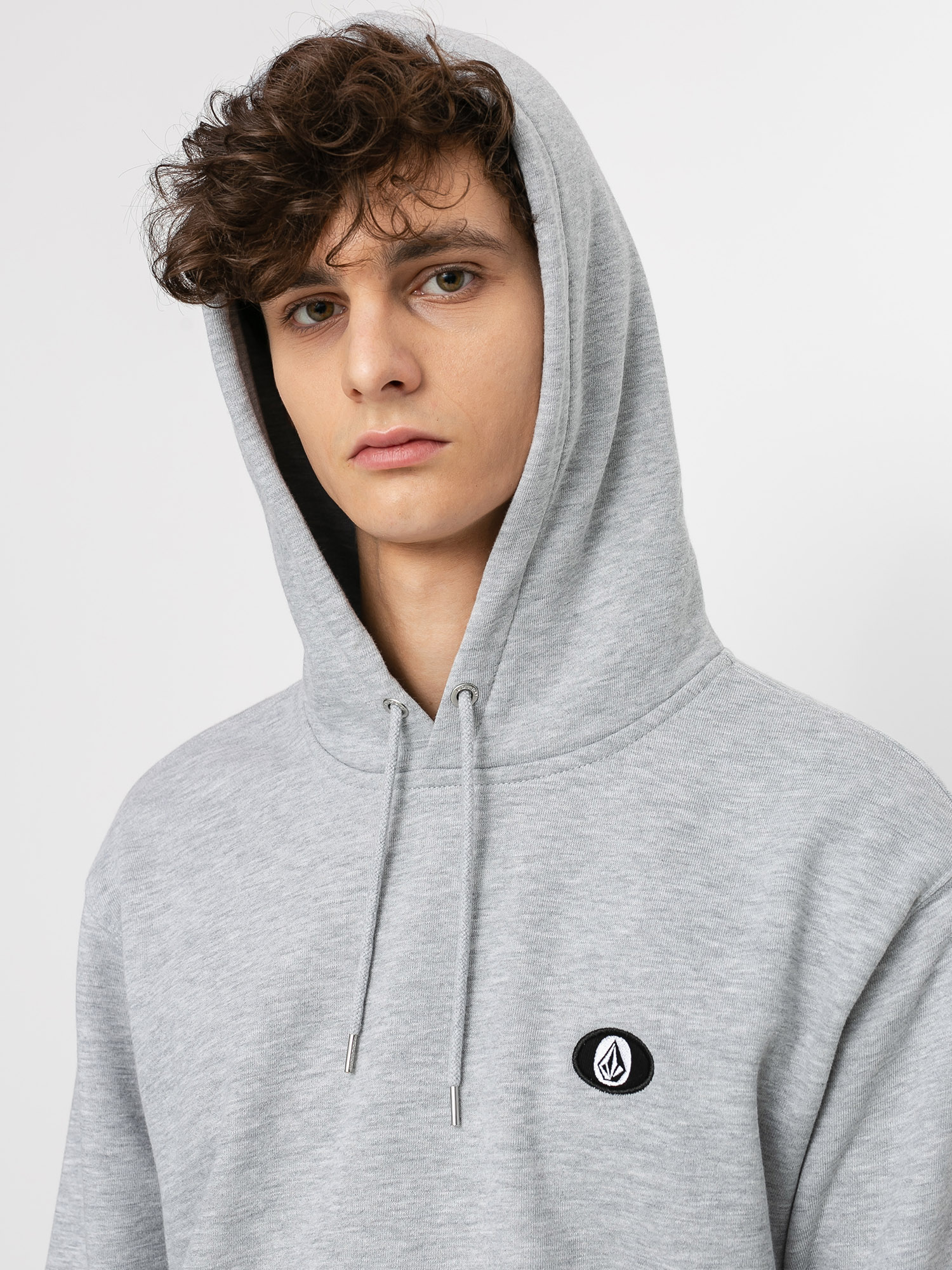 Bluza z kapturem Volcom Sngl Stn HD (heather grey)