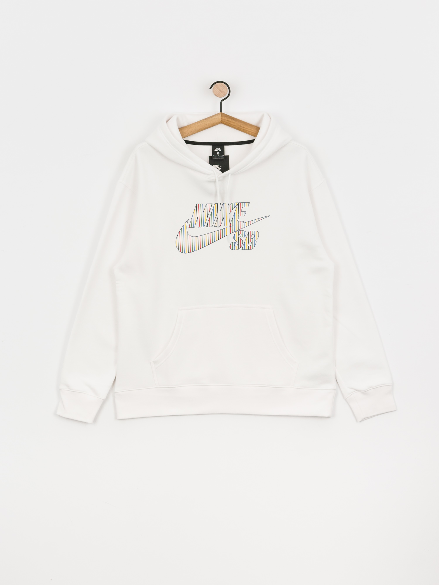Bluza z kapturem Nike SB Stripes HD (white)