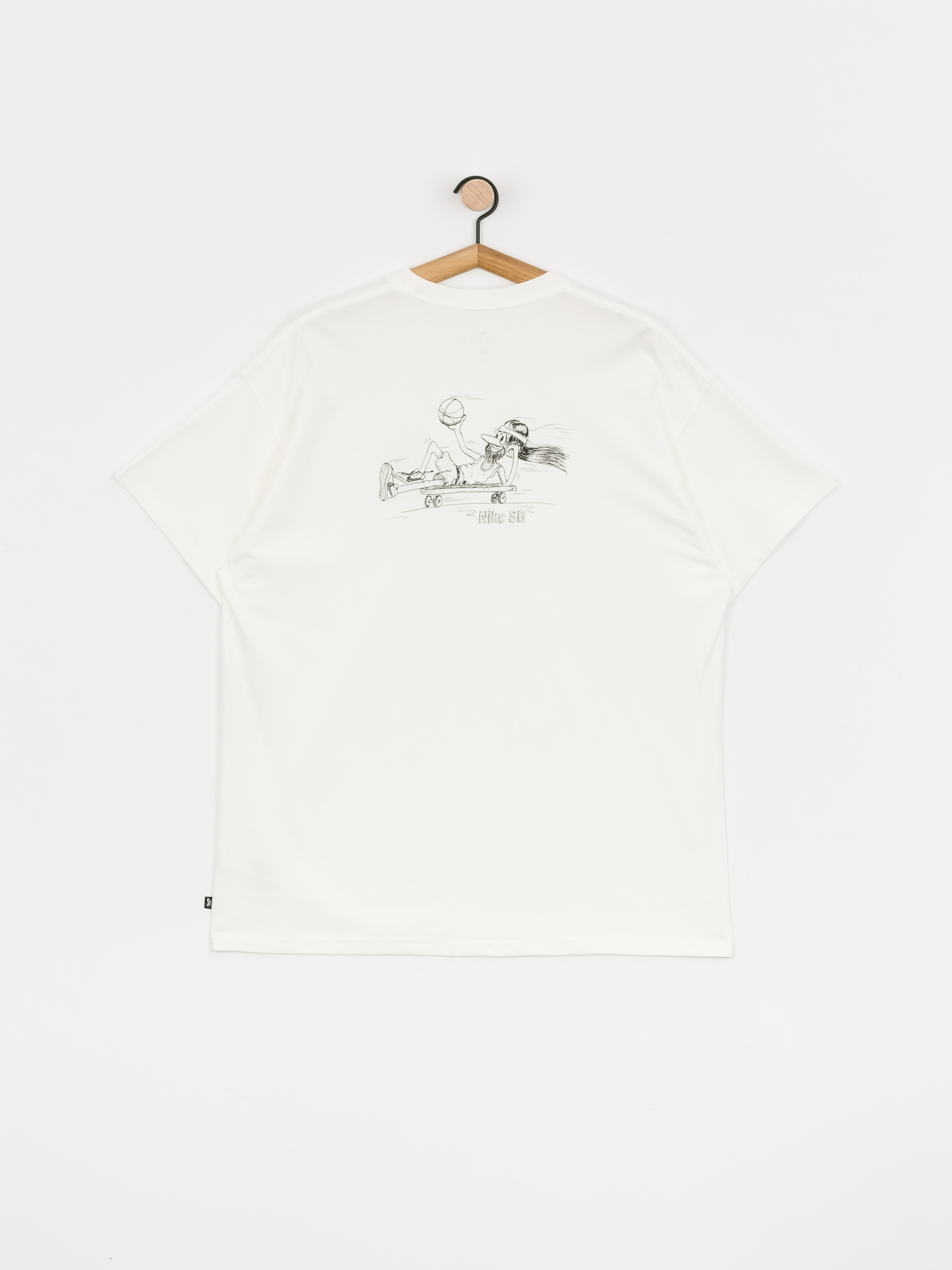 T-shirt Nike SB Duder (white/black)