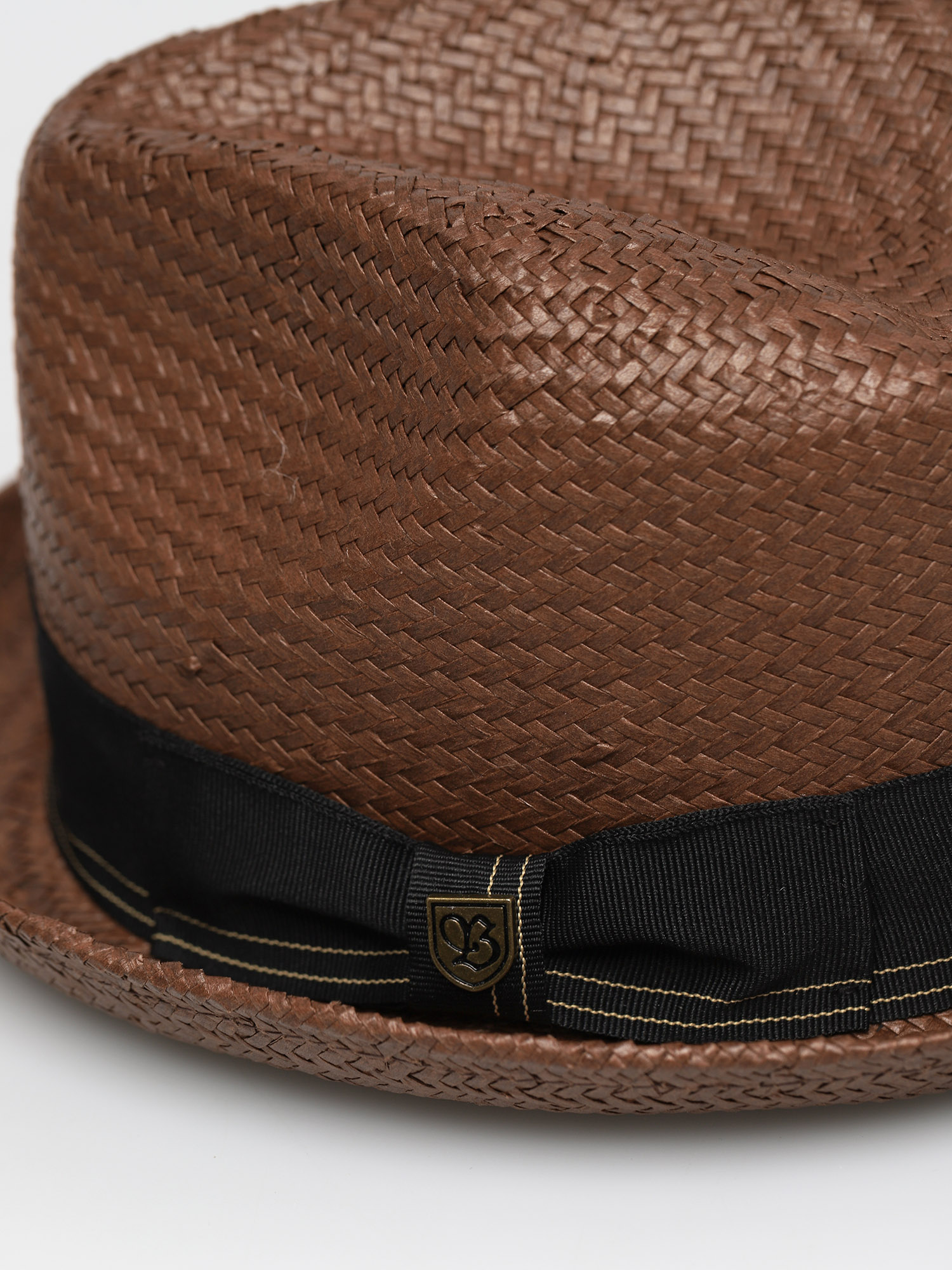 Kapelusz Brixton Castor Fedora (brown/black/gold)