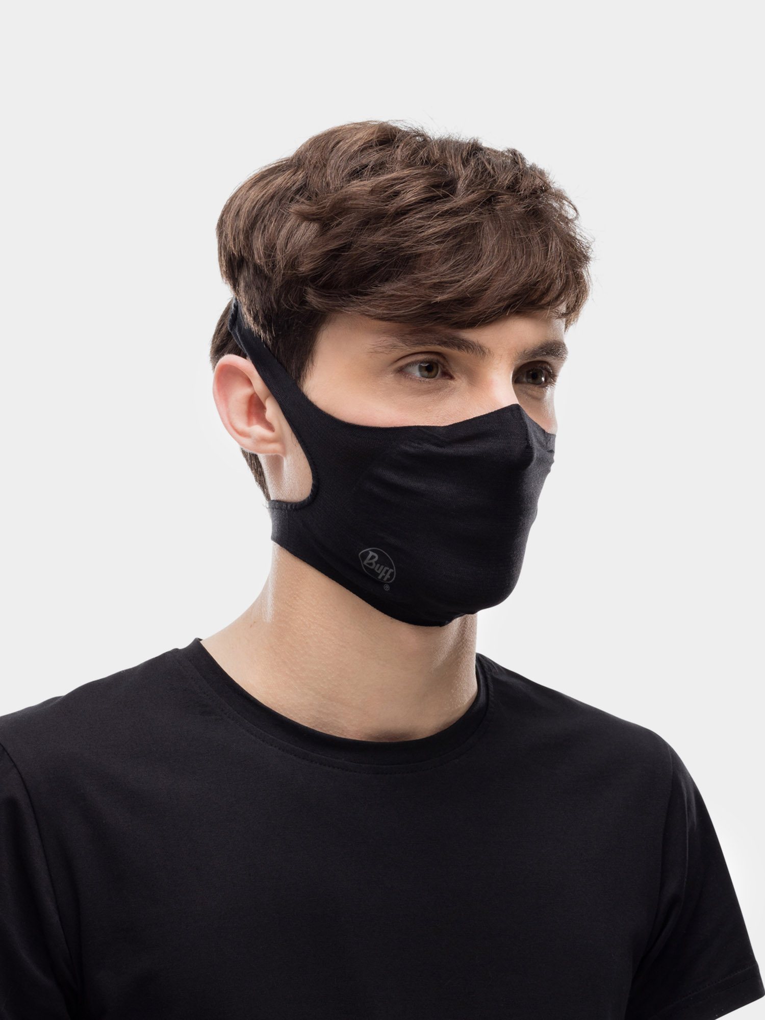 Maseczka Buff Filter Mas Solid (black/black)