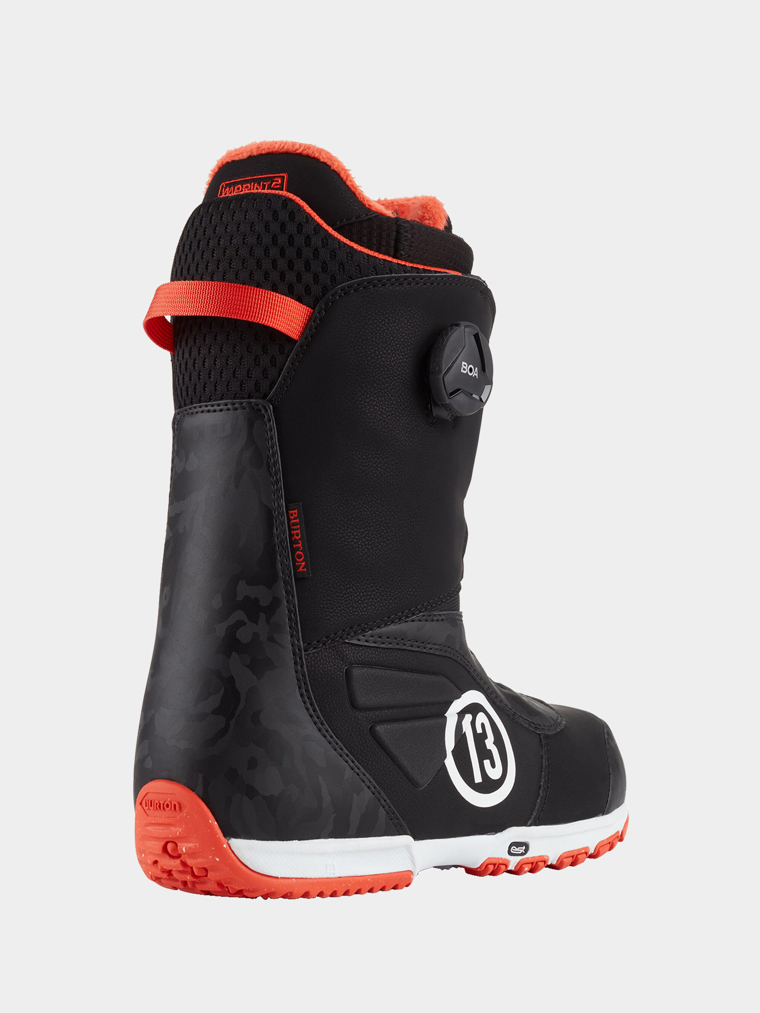 Męskie Buty snowboardowe Burton Ruler Boa (black/red)