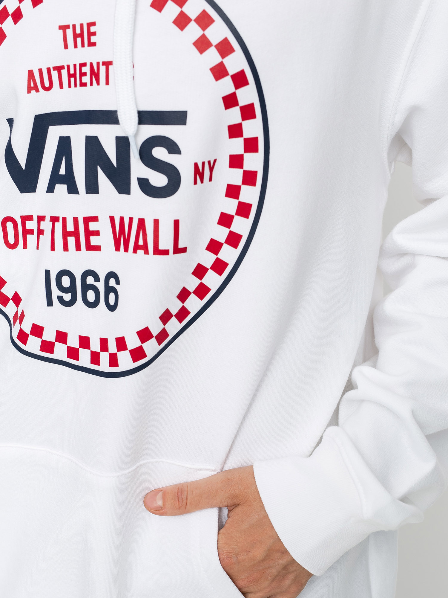 Bluza z kapturem Vans Checker 66 HD (white)