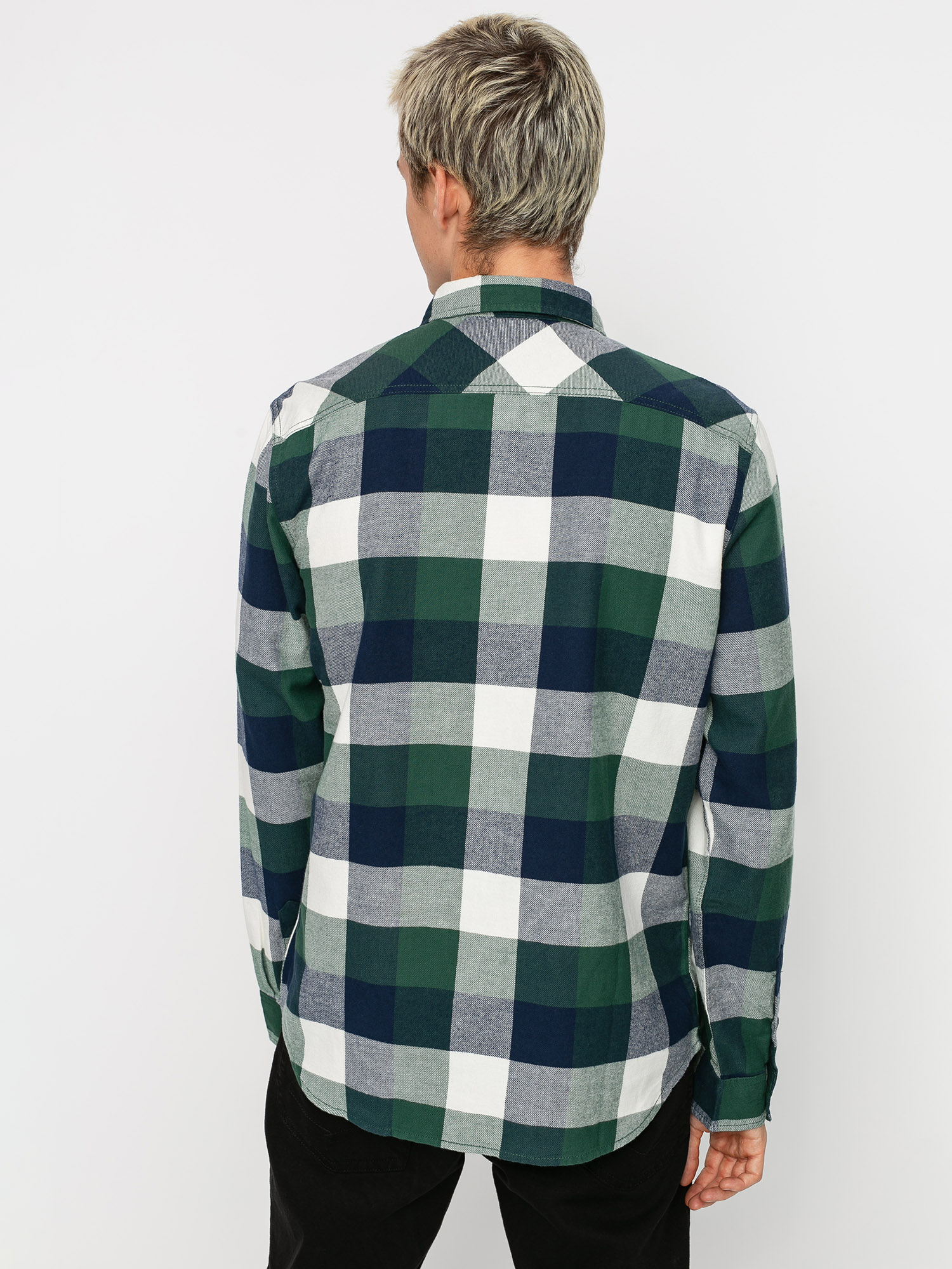 Koszula Vans Box Flannel (pine needle/dress blues)