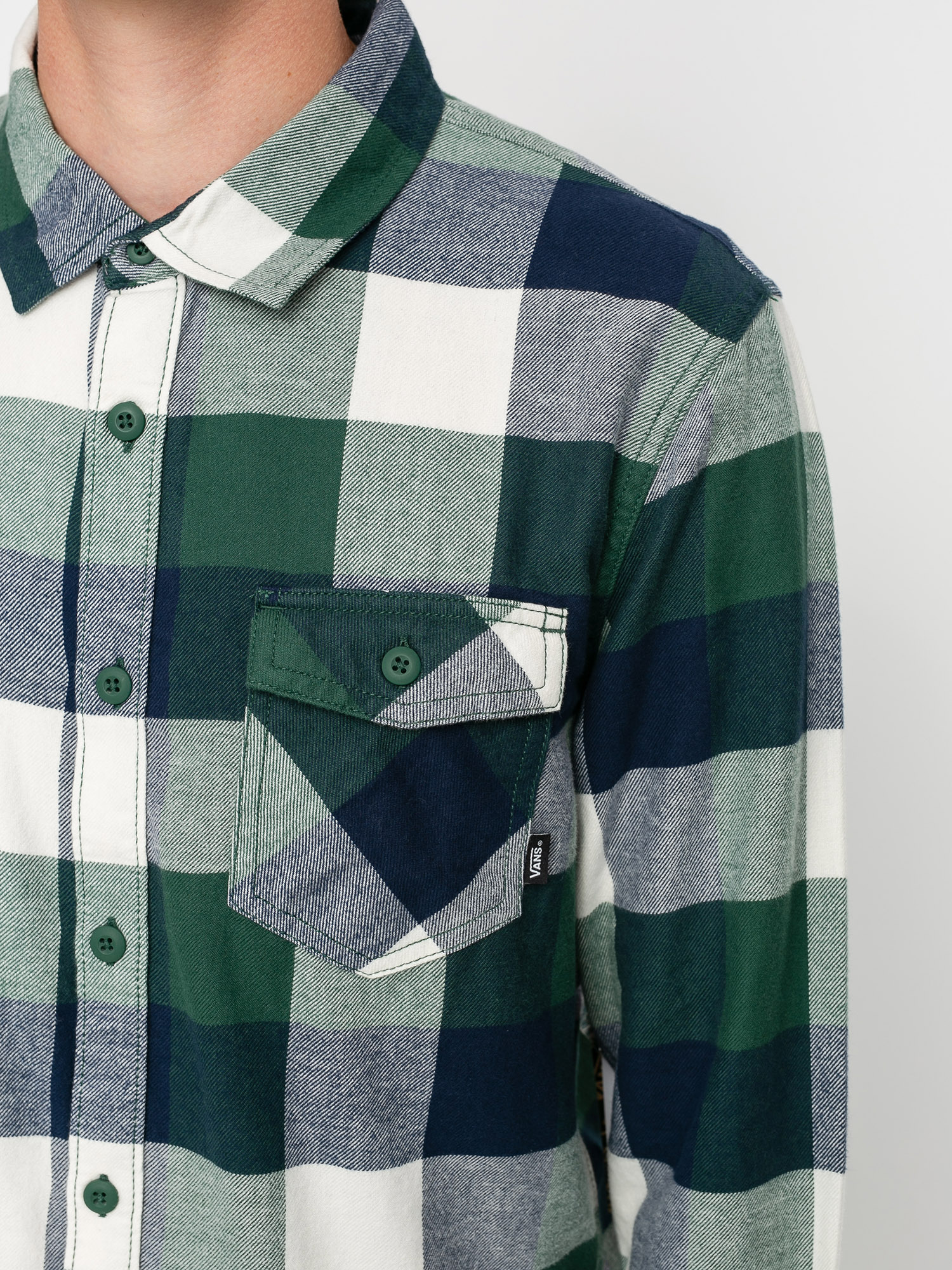 Koszula Vans Box Flannel (pine needle/dress blues)