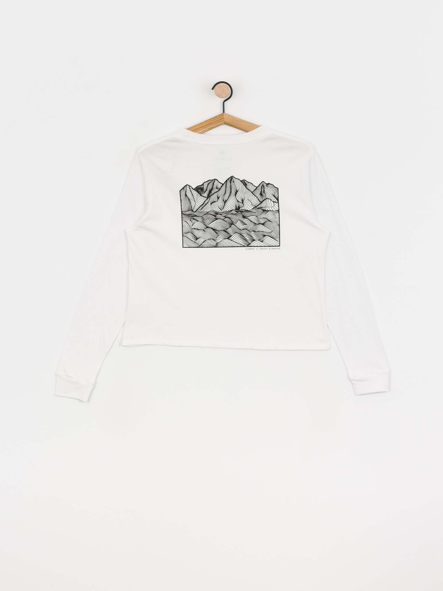 Longsleeve Element Christa Crop Wmn (white)