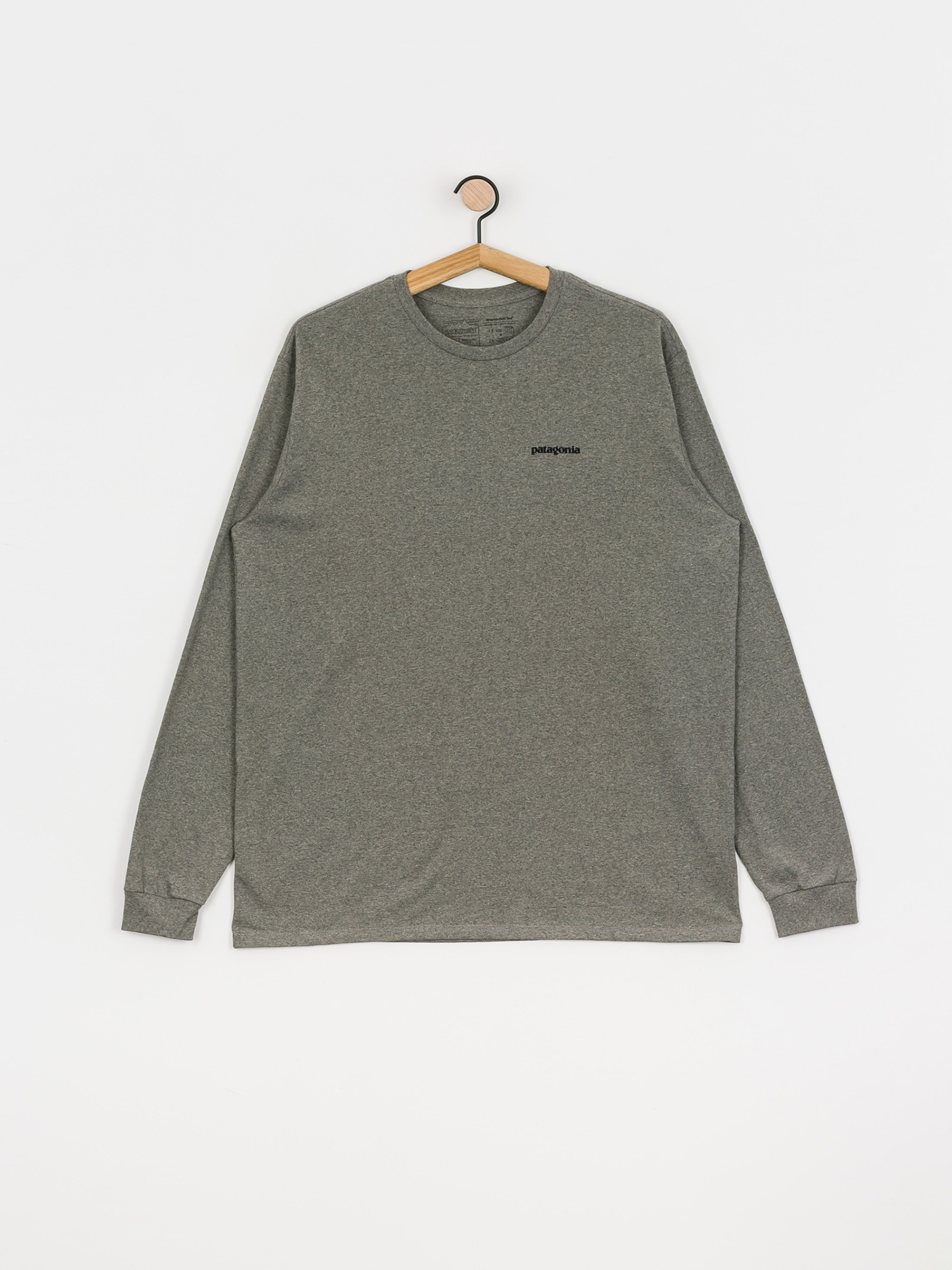 Longsleeve Patagonia P 6 Logo Responsibili (gravel heather)