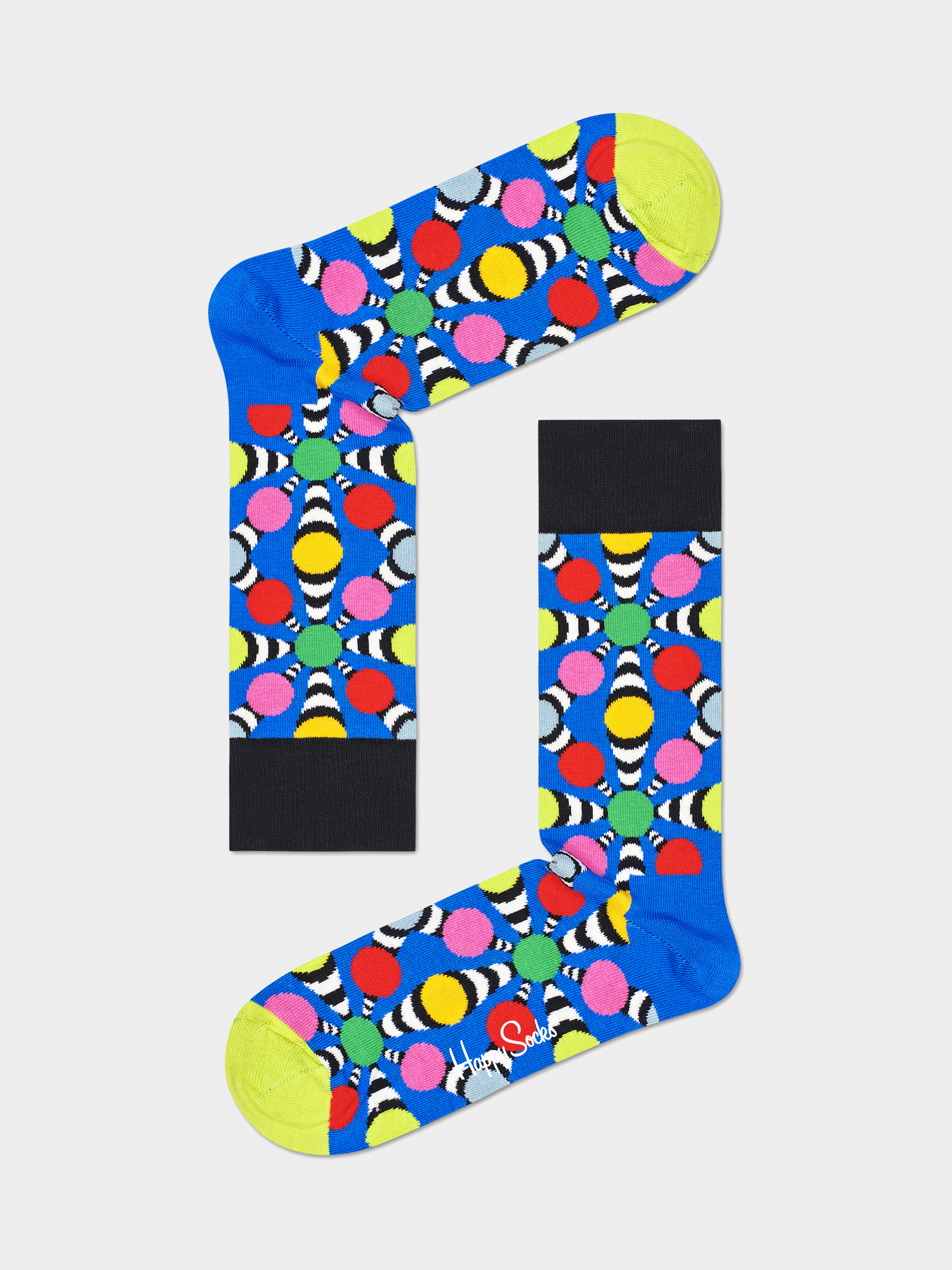 Skarpetki Happy Socks Illusion Big Dot (black/blue)