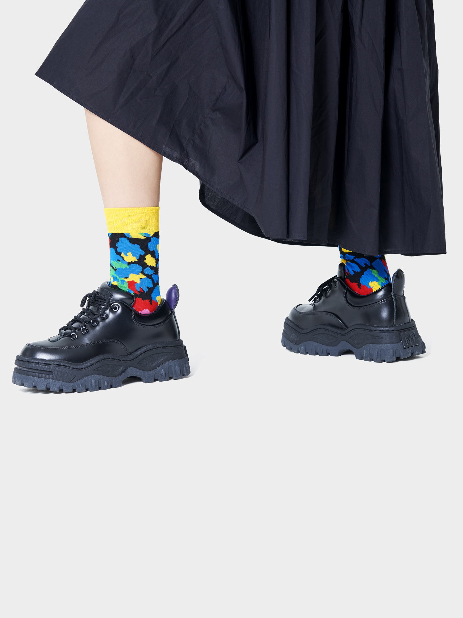 Skarpetki Happy Socks Leopard (yellow/blue)