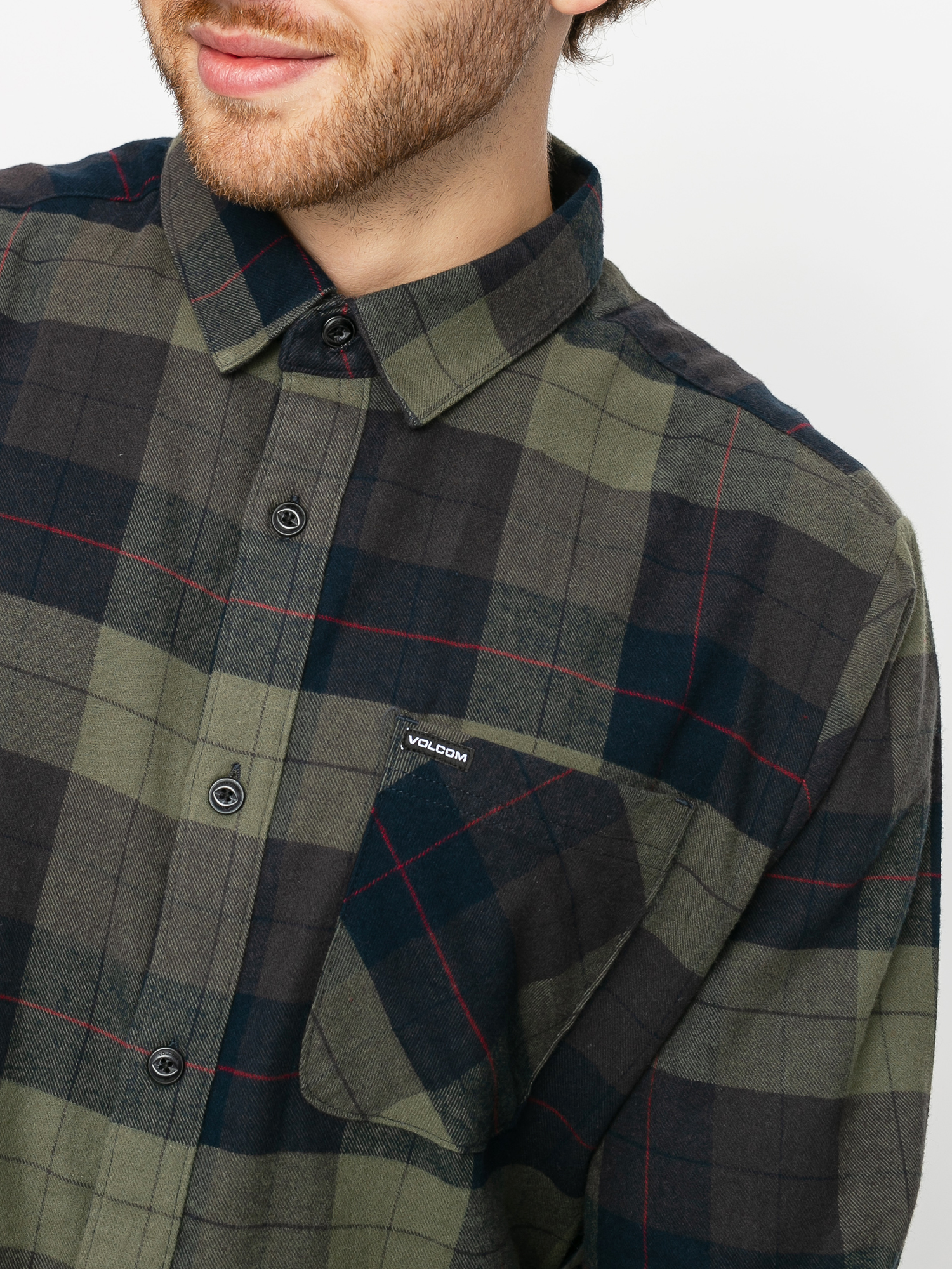 Koszula Volcom Caden Plaid (army green combo)