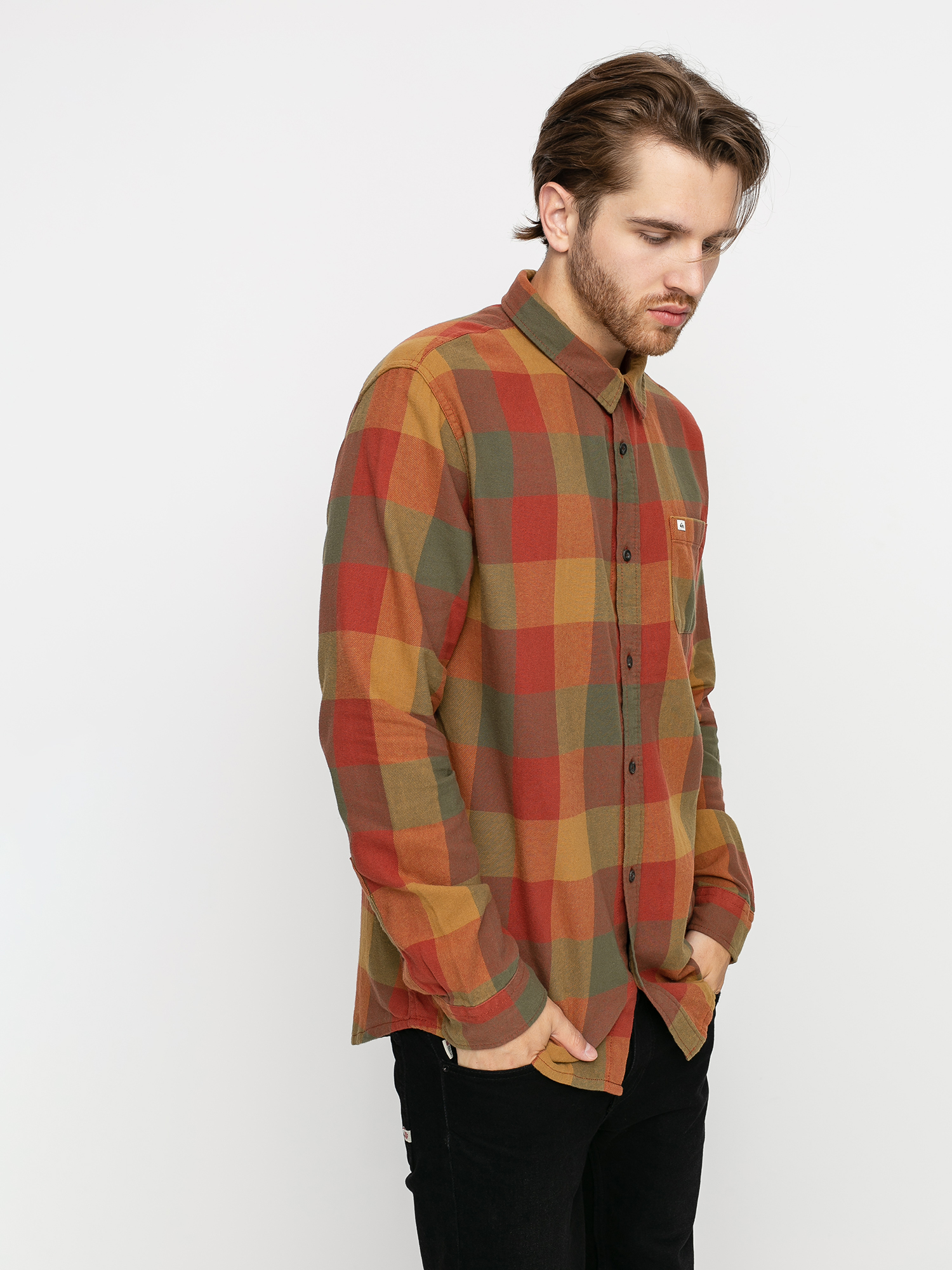 Koszula Quiksilver Motherfly Flannel (henna motherfly)