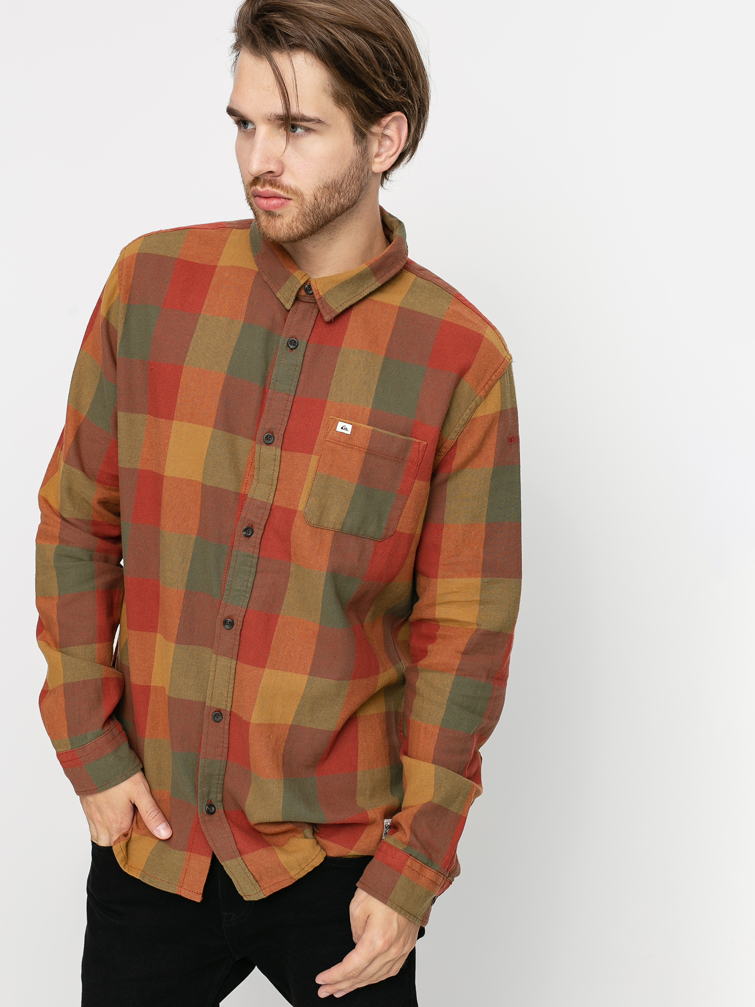 Koszula Quiksilver Motherfly Flannel (henna motherfly)