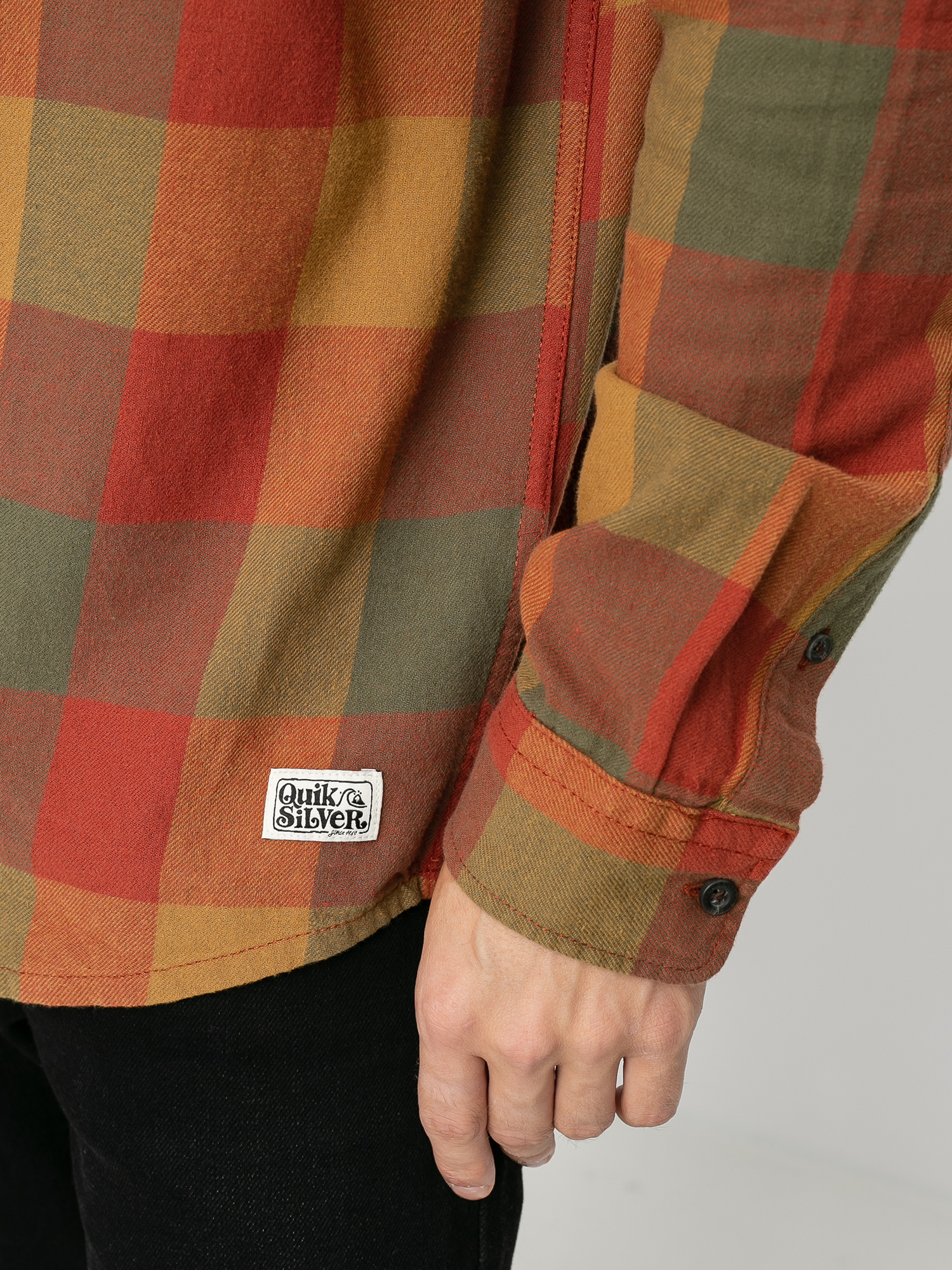 Koszula Quiksilver Motherfly Flannel (henna motherfly)