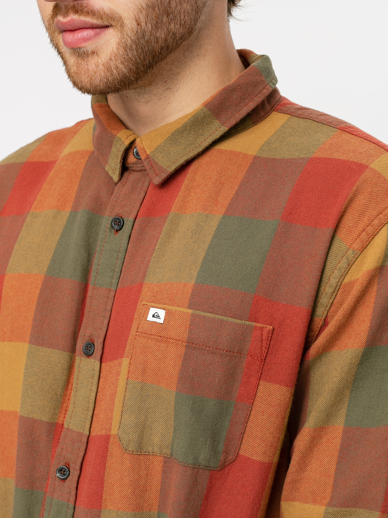 Koszula Quiksilver Motherfly Flannel (henna motherfly)