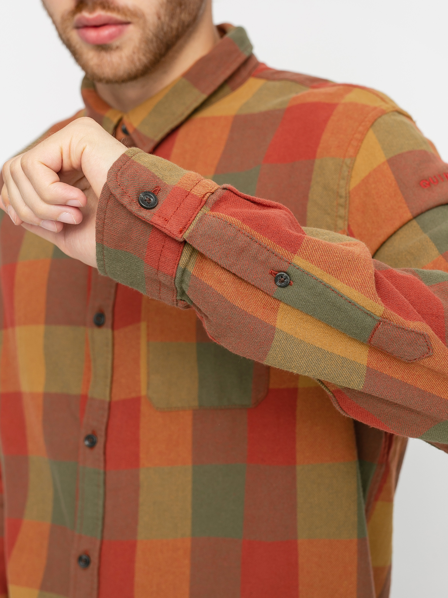 Koszula Quiksilver Motherfly Flannel (henna motherfly)