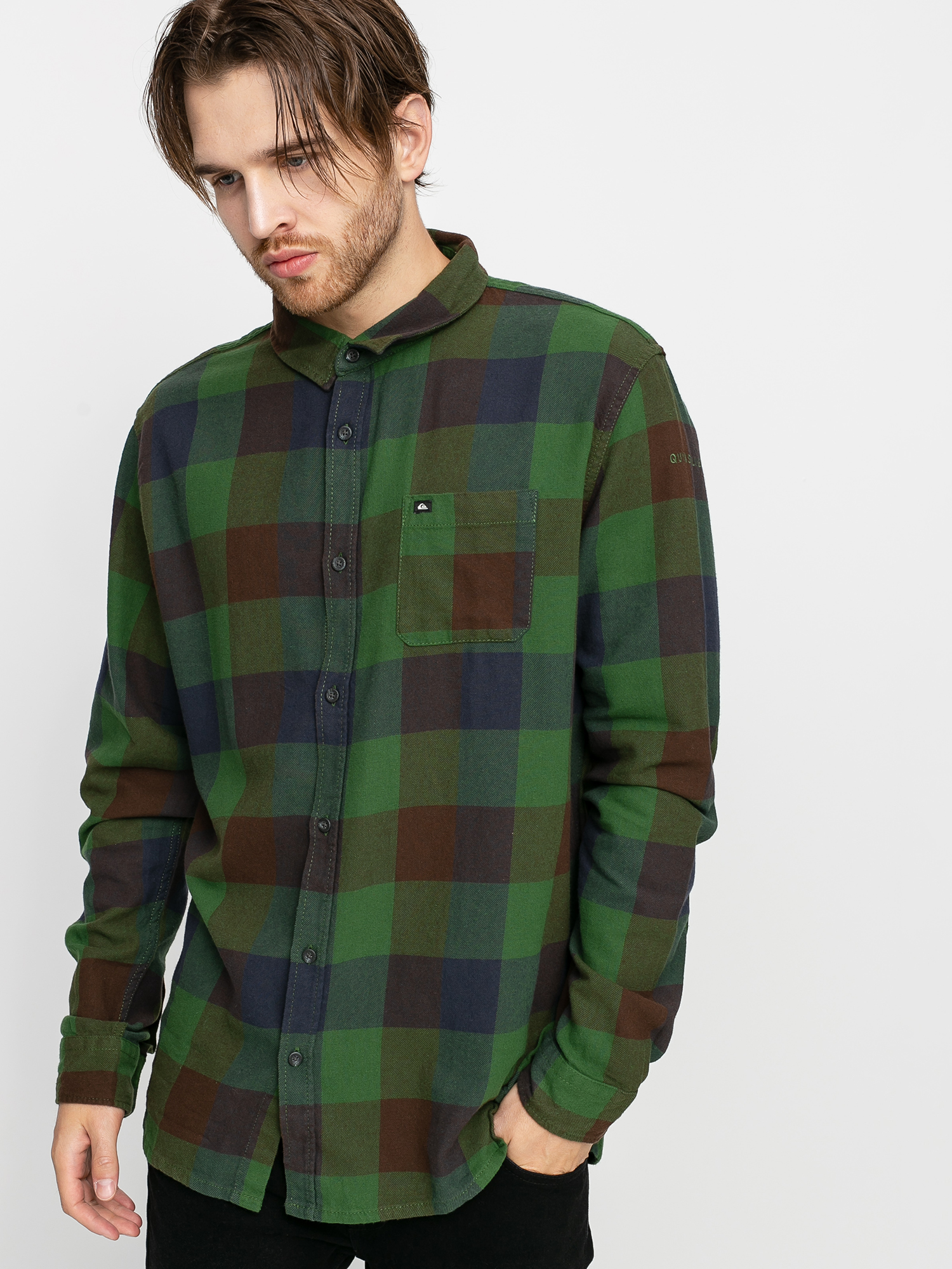 Koszula Quiksilver Motherfly Flannel (greener pasture motherfly)