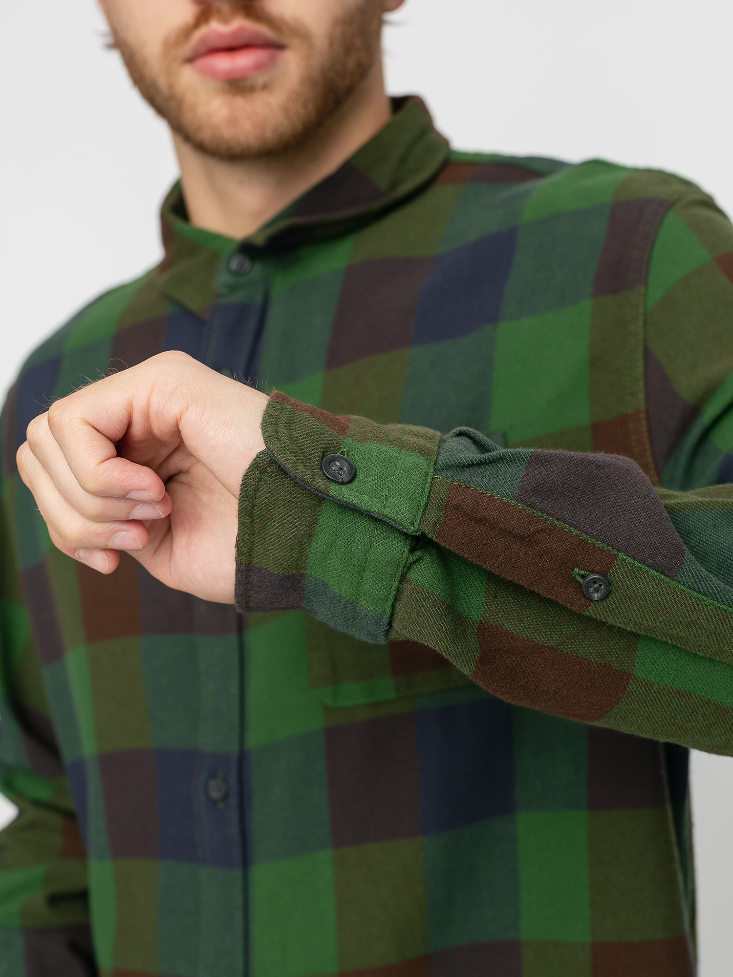 Koszula Quiksilver Motherfly Flannel (greener pasture motherfly)