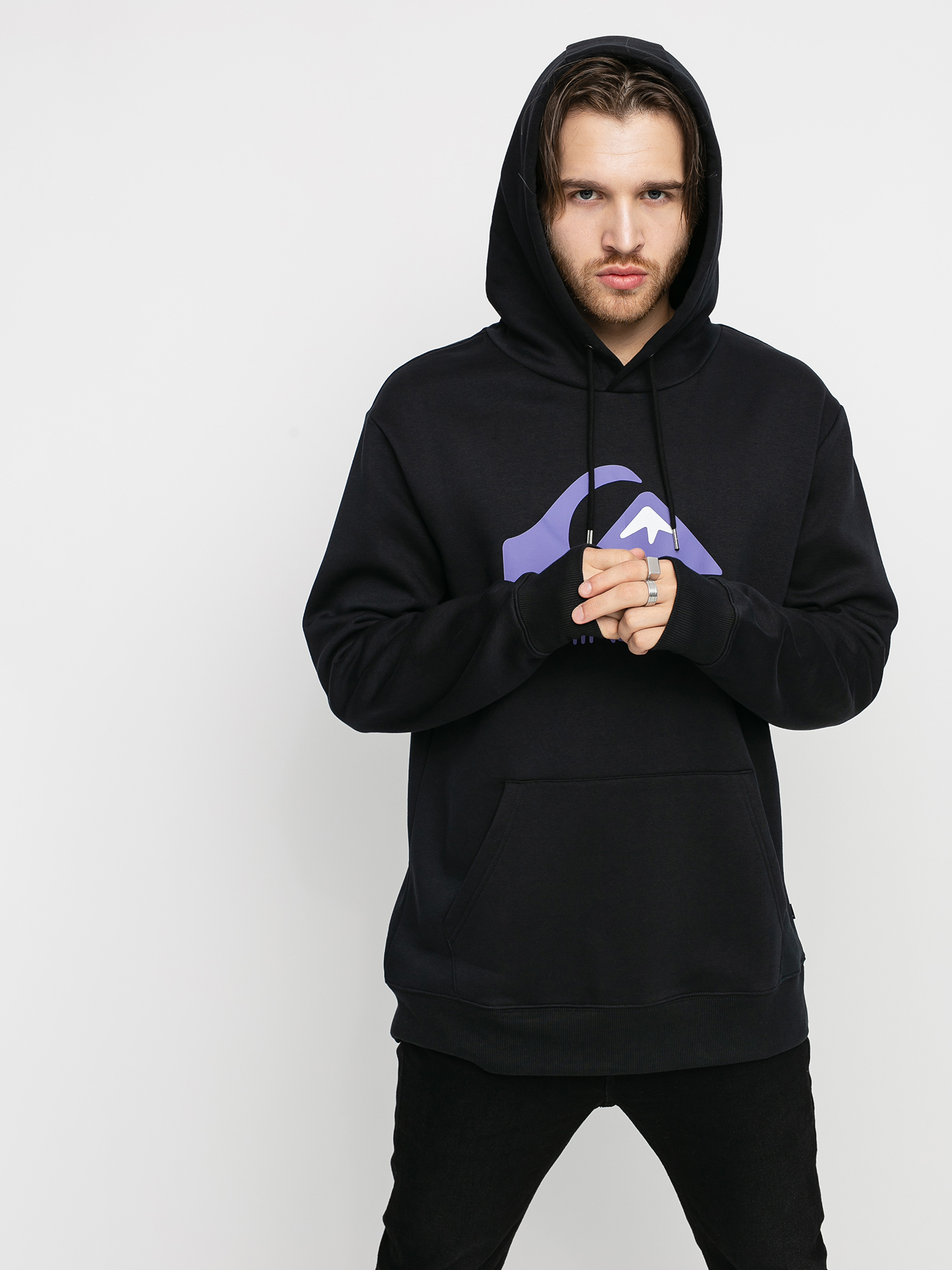 Bluza z kapturem Quiksilver Square Me Up HD (black)