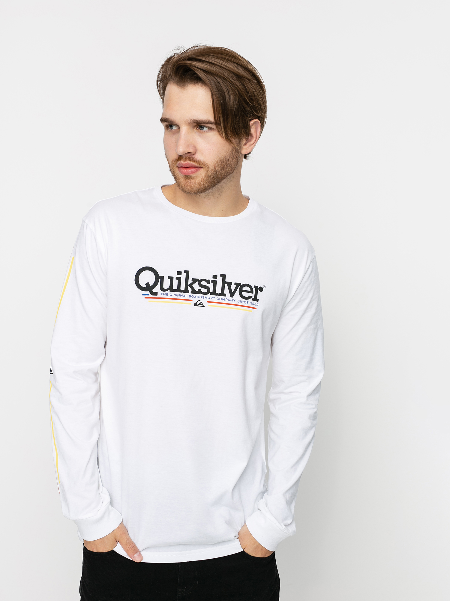 Longsleeve Quiksilver Tropical Lines (white)