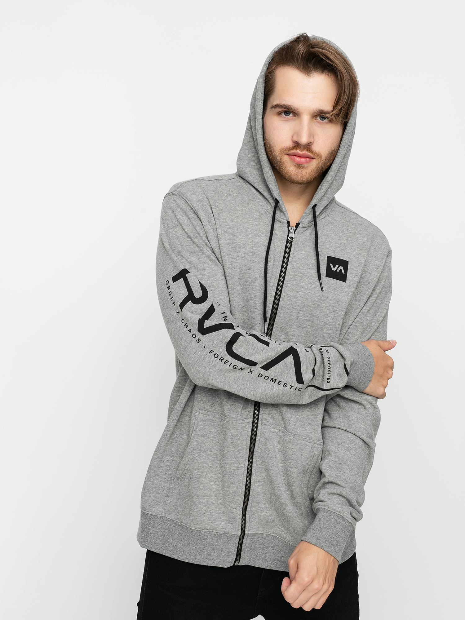 Bluza z kapturem RVCA Swift HD (heather grey)