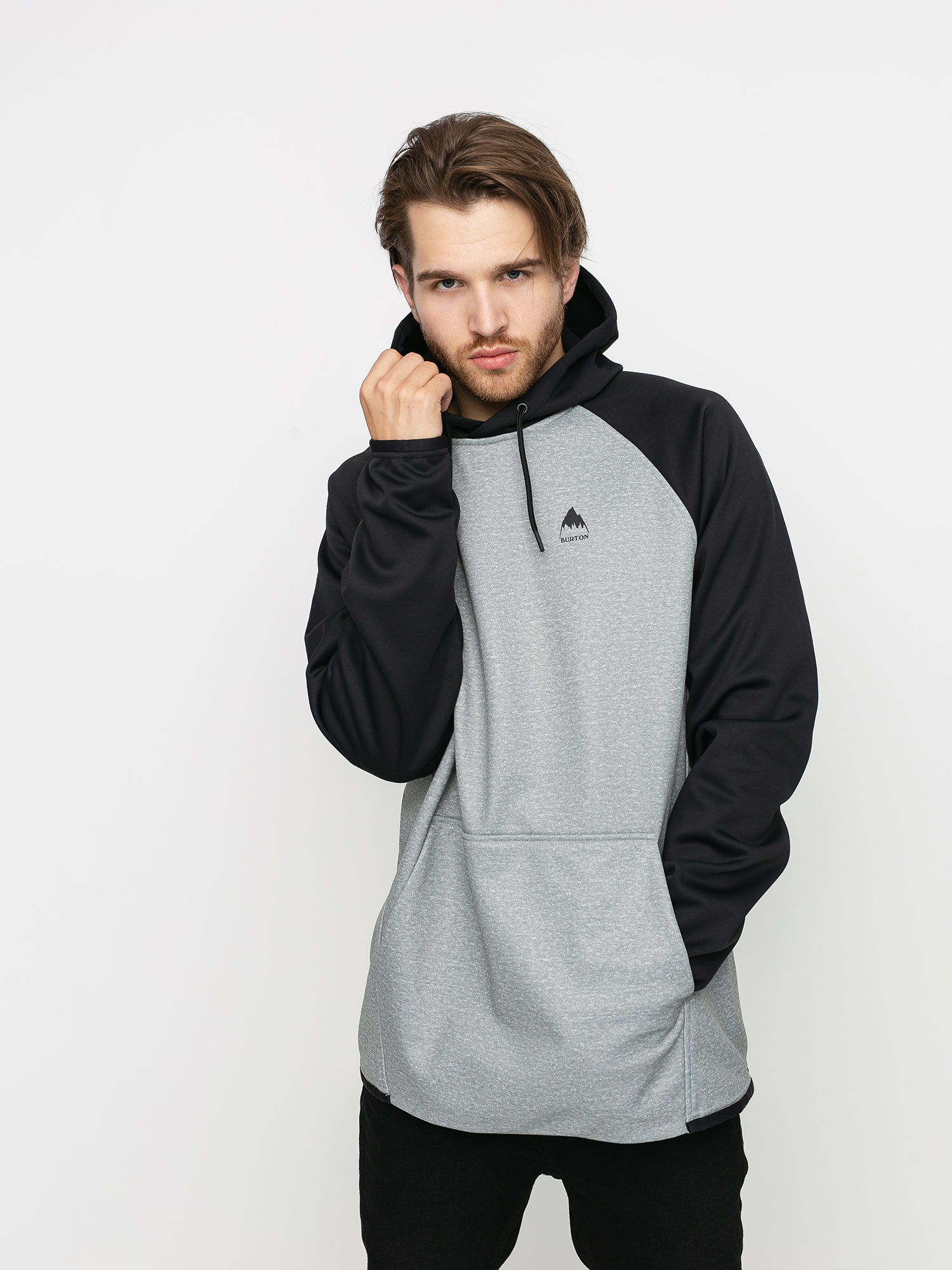 Burton Термо суитшърти Crown Weatherproof HD (gray heather/true black)