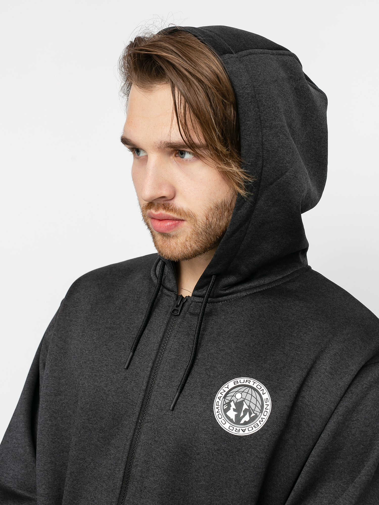 Męska Bluza aktywna Burton Oak Seasonal ZHD (true black heather)