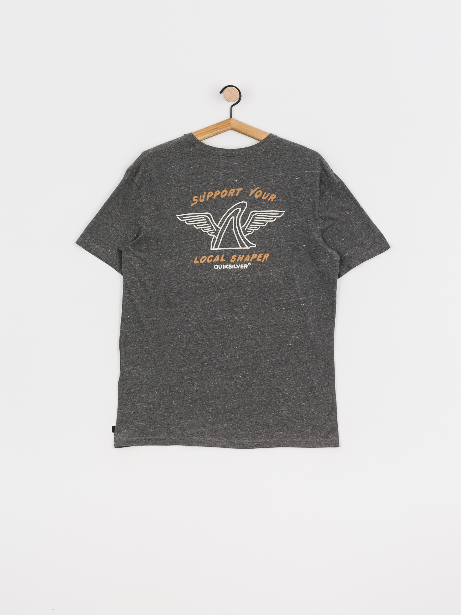 T-shirt Quiksilver Quik Local Shaper (charcoal heather)