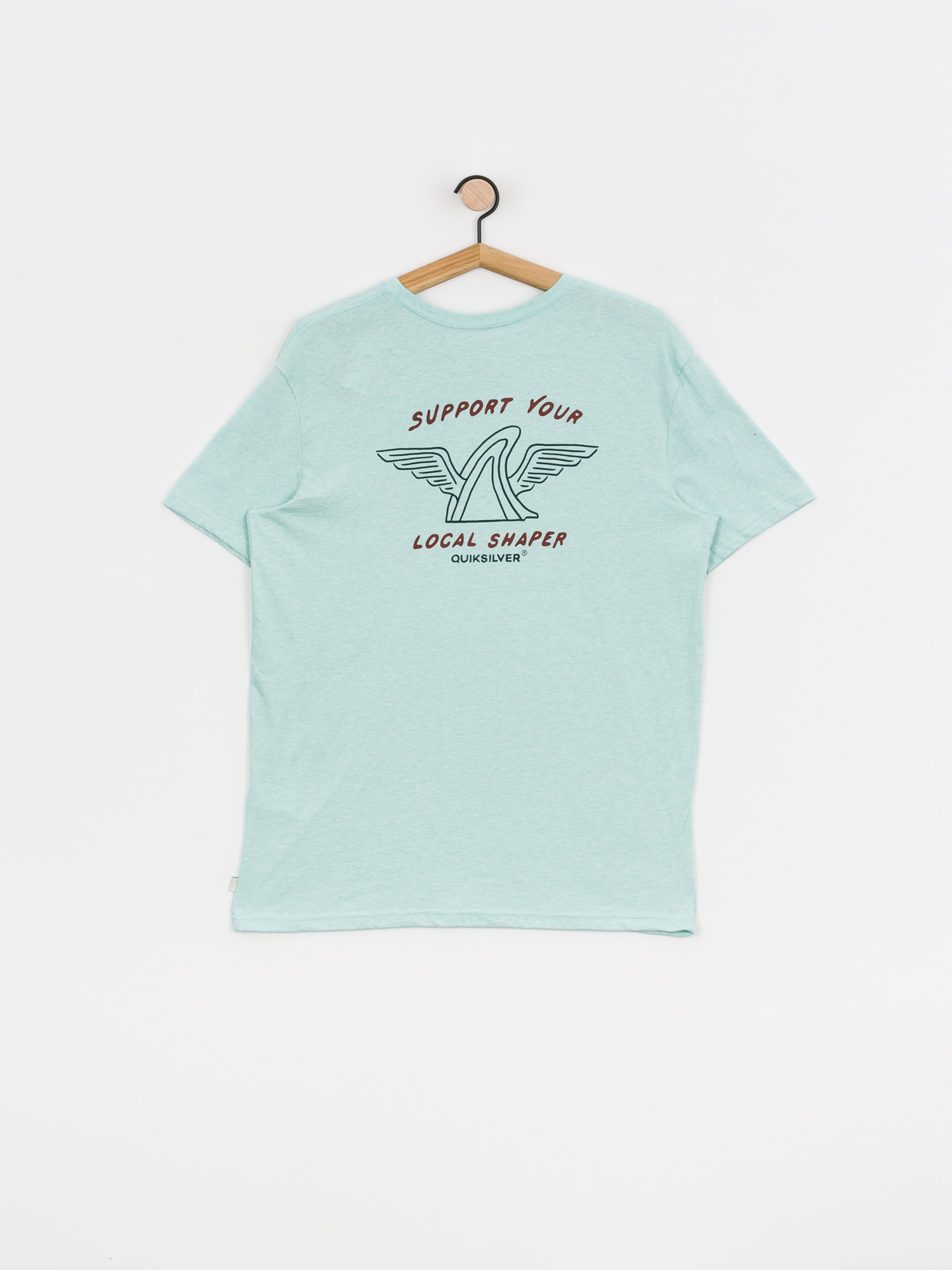 T-shirt Quiksilver Quik Local Shaper (eggshell blue heather)