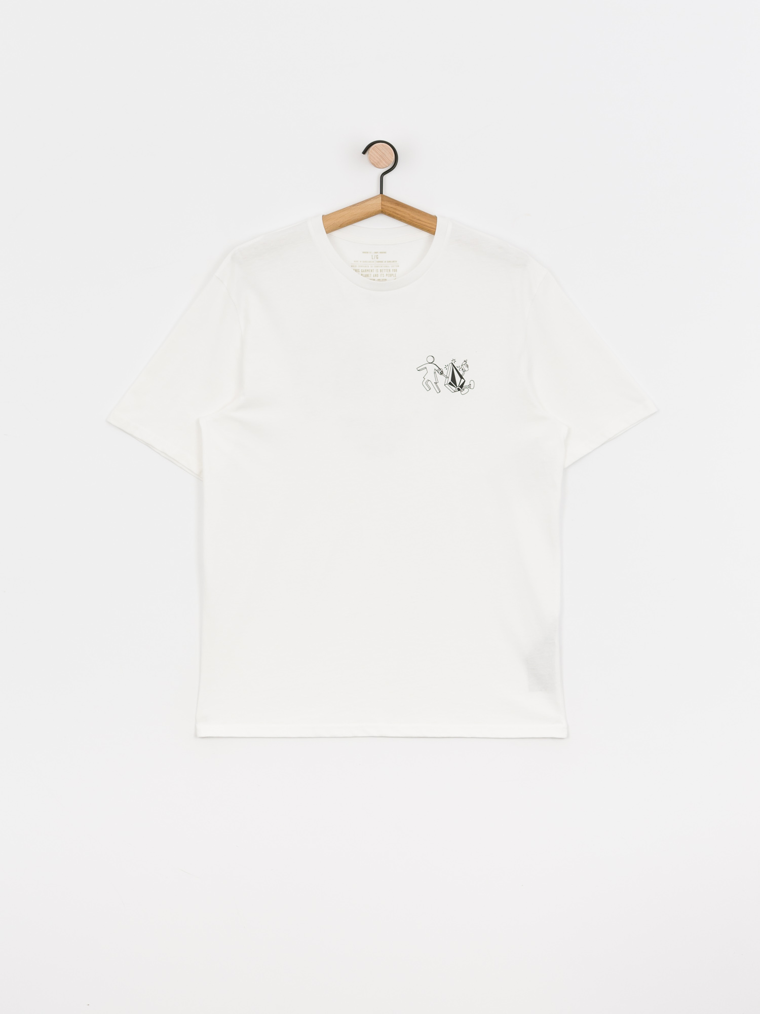 T-shirt Volcom X Girl Skateboards Stonely Rlx (white)