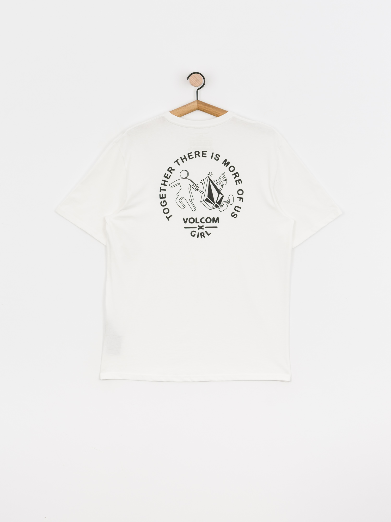 T-shirt Volcom X Girl Skateboards Stonely Rlx (white)