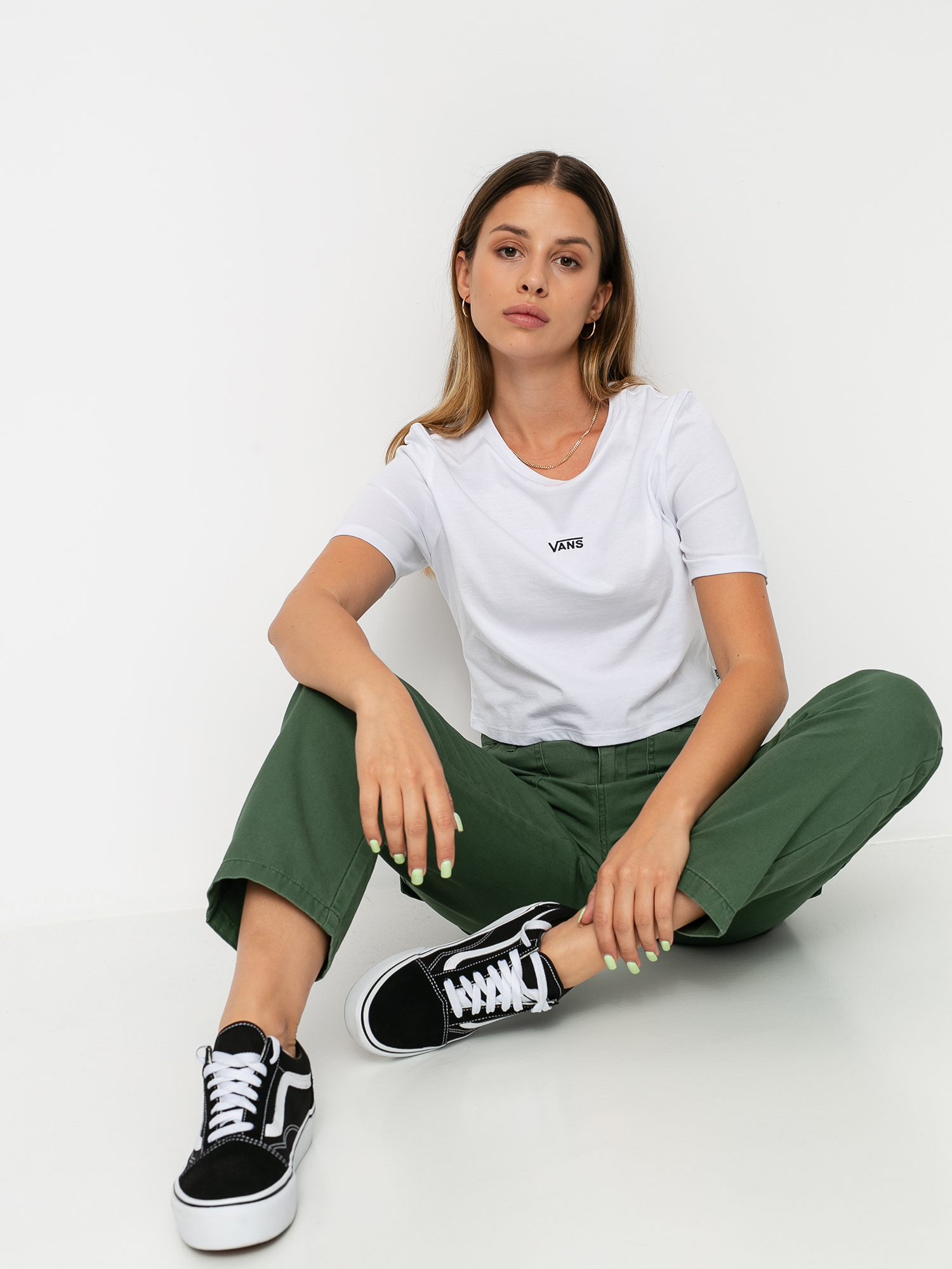 T-shirt Vans Flying V Crop Sport Wmn (white)