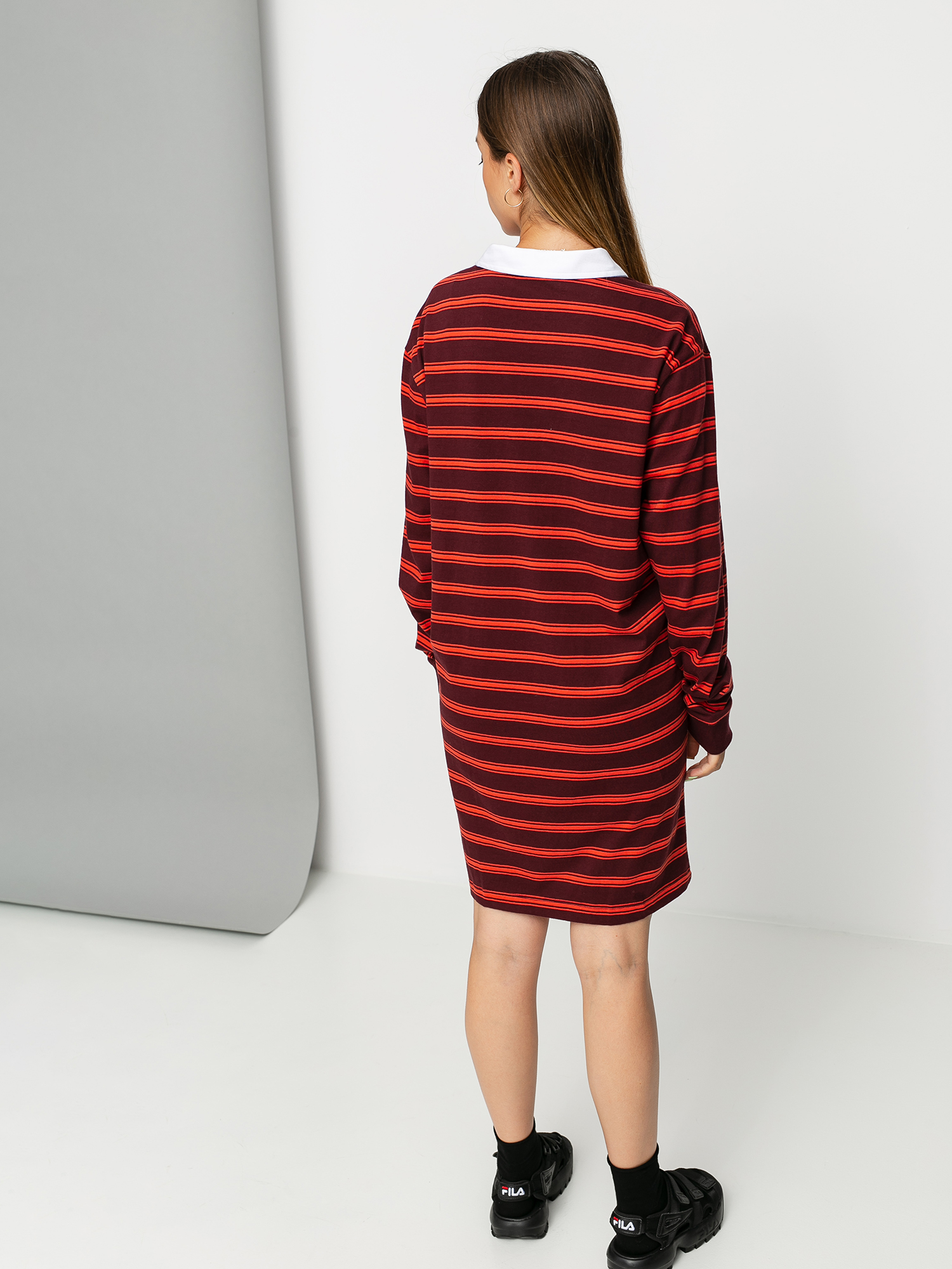 Sukienka Vans Stripe Polo Wmn (port royale)