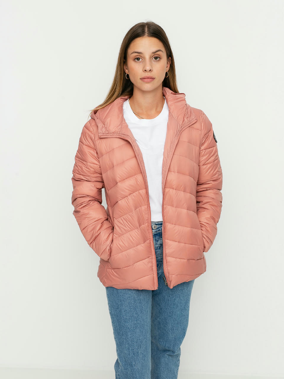 Kurtka Roxy Coast Road Hooded Wmn (ash rose)