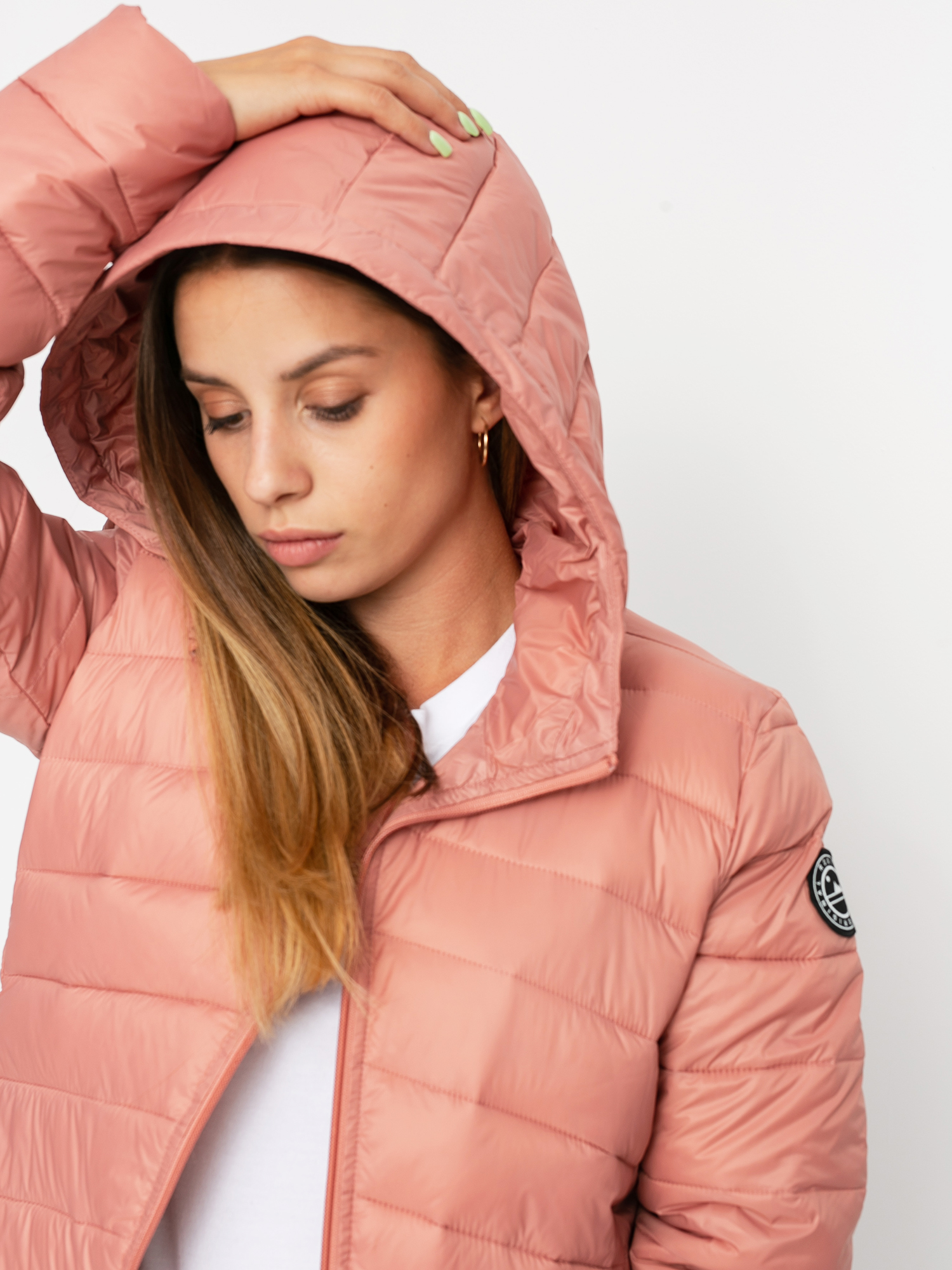 Kurtka Roxy Coast Road Hooded Wmn (ash rose)