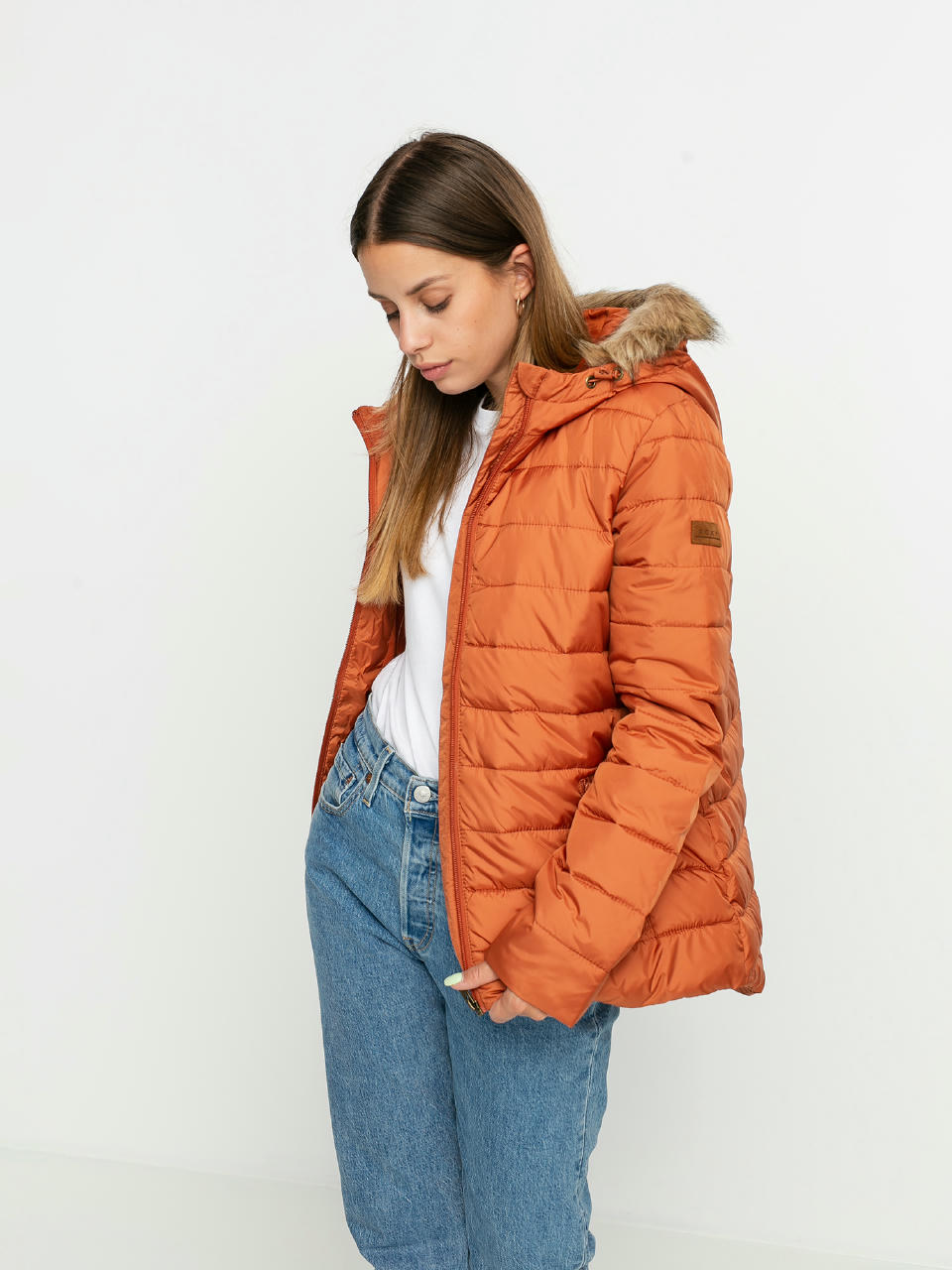 Kurtka Roxy Rock Peak Fur Wmn (auburn)