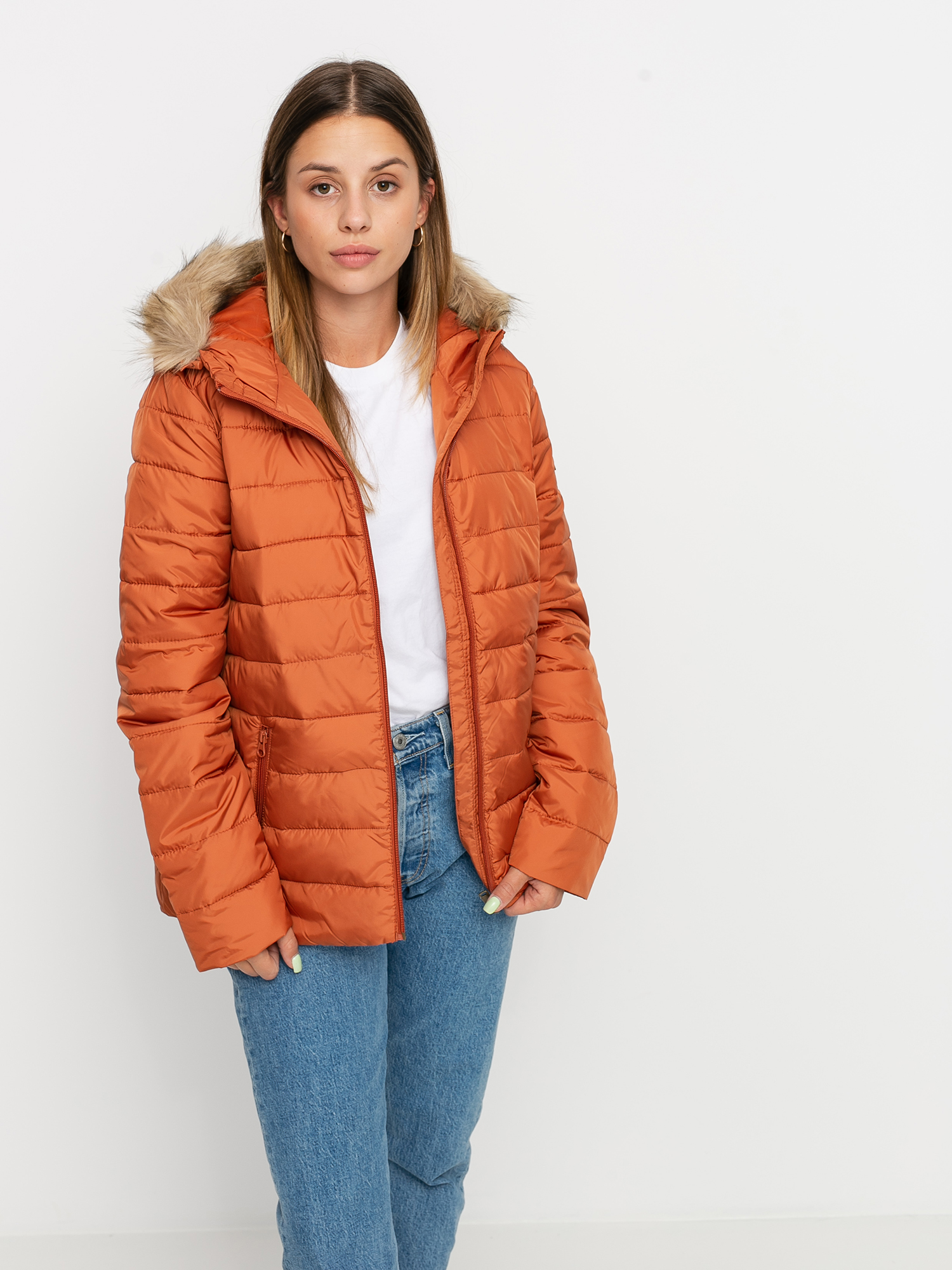 Kurtka Roxy Rock Peak Fur Wmn (auburn)