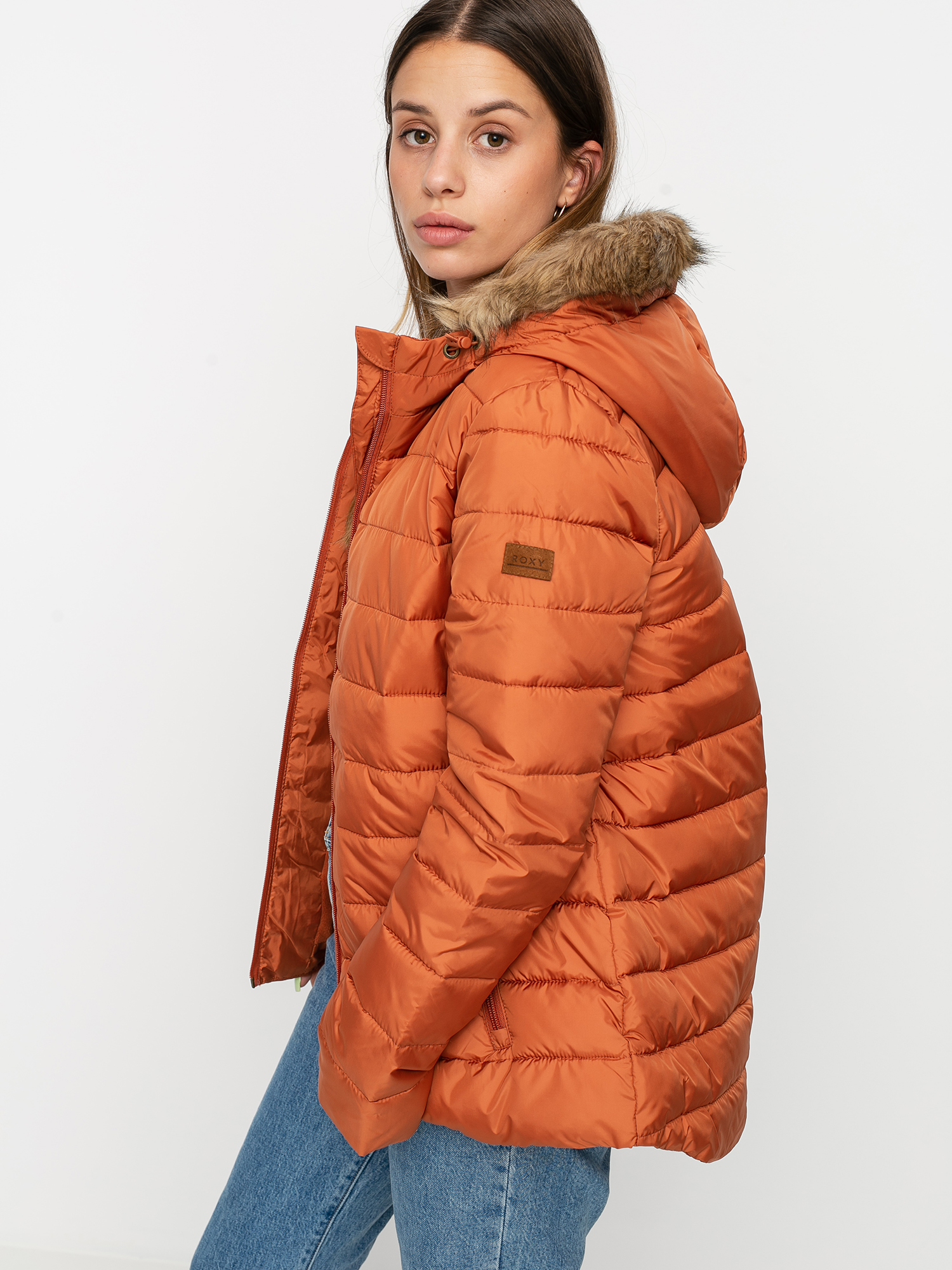 Kurtka Roxy Rock Peak Fur Wmn (auburn)