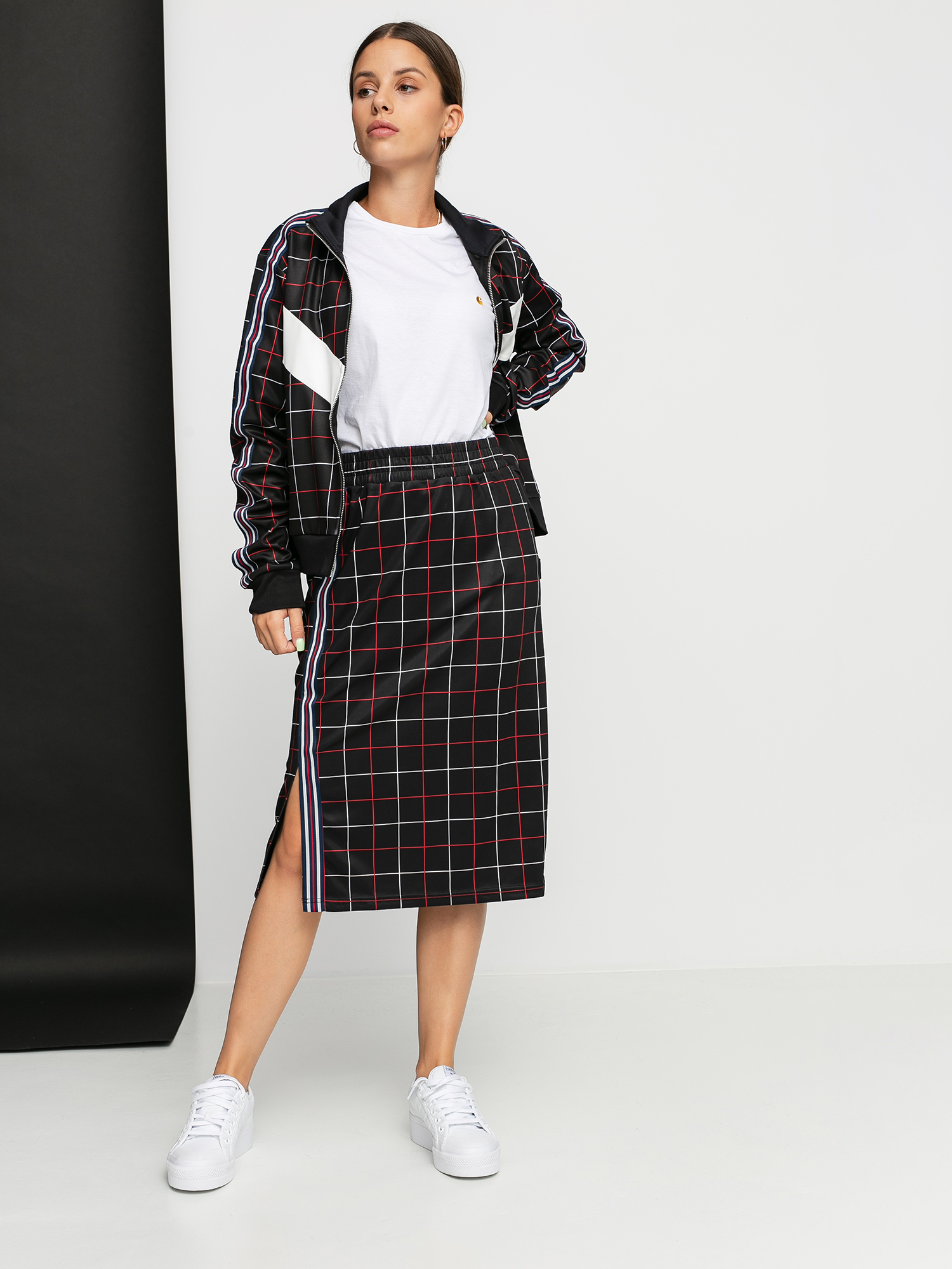 Spódnica Fila Walvia Wmn (black check allover)