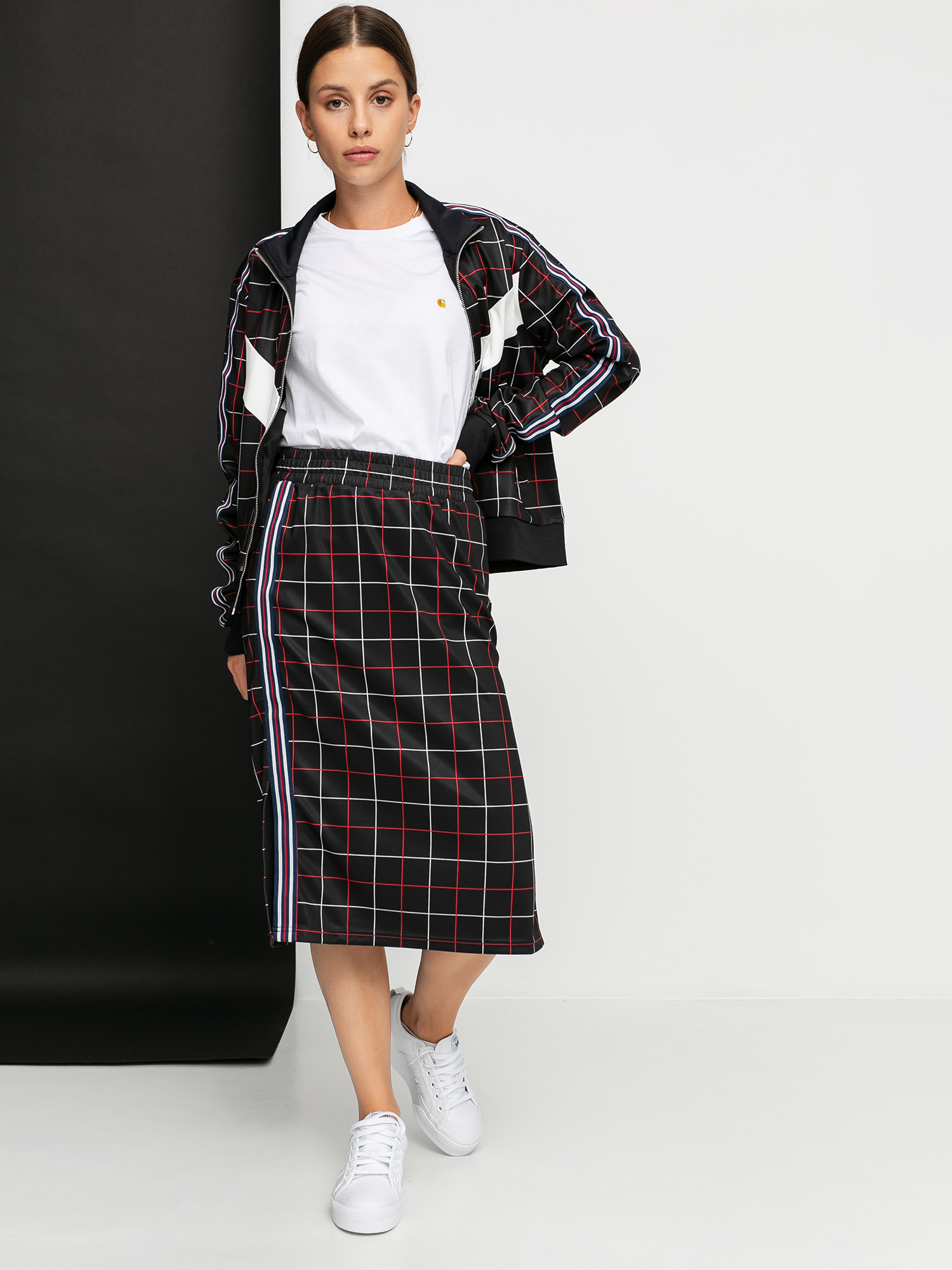 Spódnica Fila Walvia Wmn (black check allover)