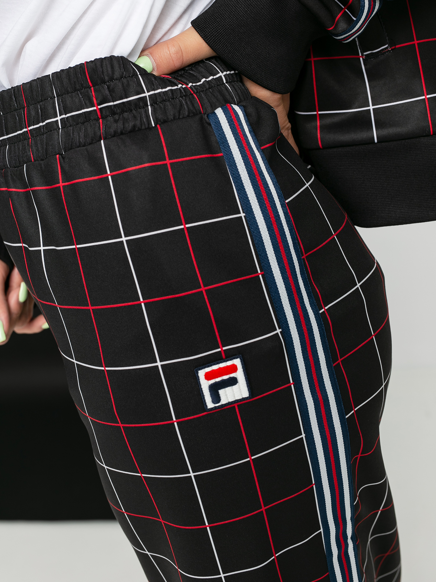 Spódnica Fila Walvia Wmn (black check allover)