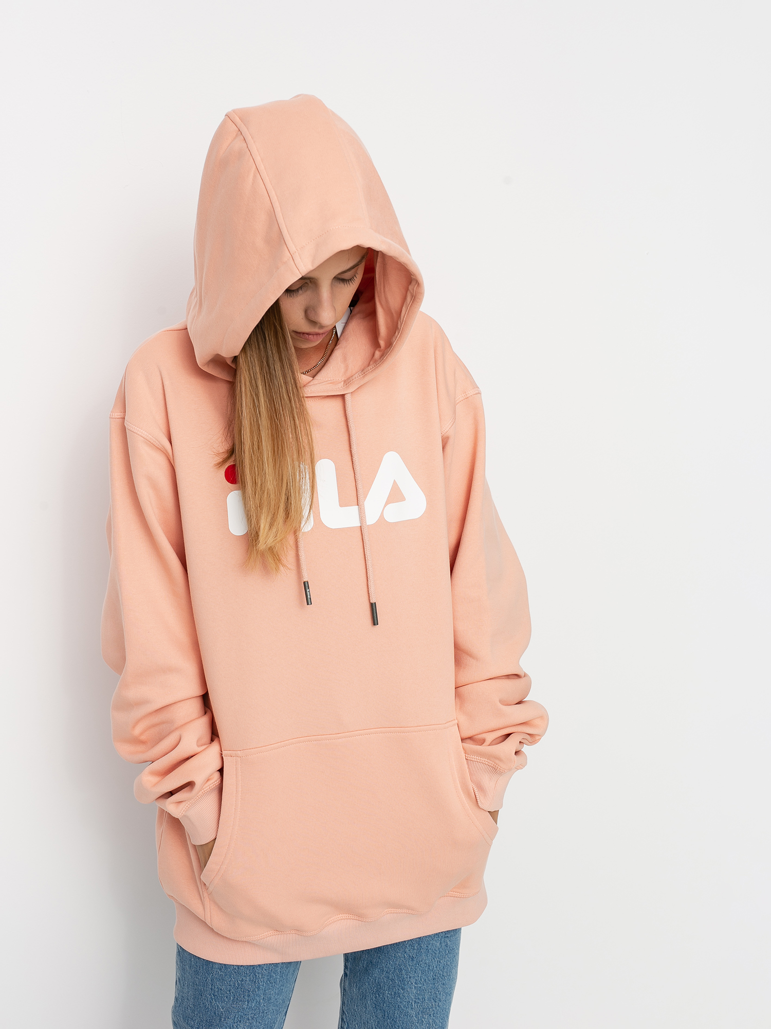 Bluza z kapturem Fila Pure HD (coral cloud)