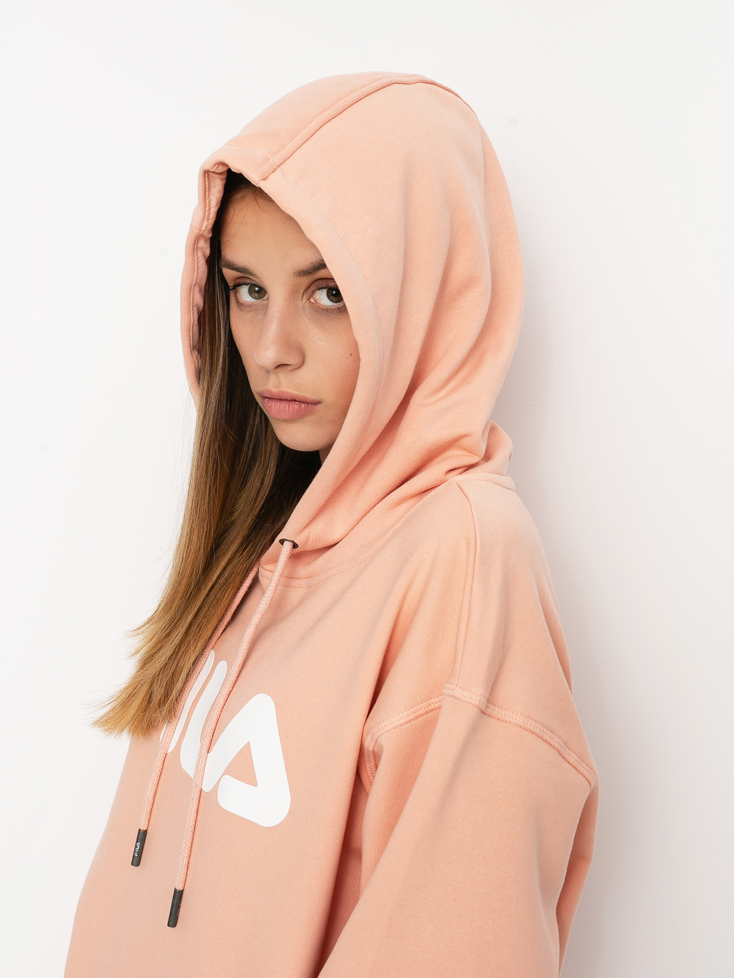 Bluza z kapturem Fila Pure HD (coral cloud)