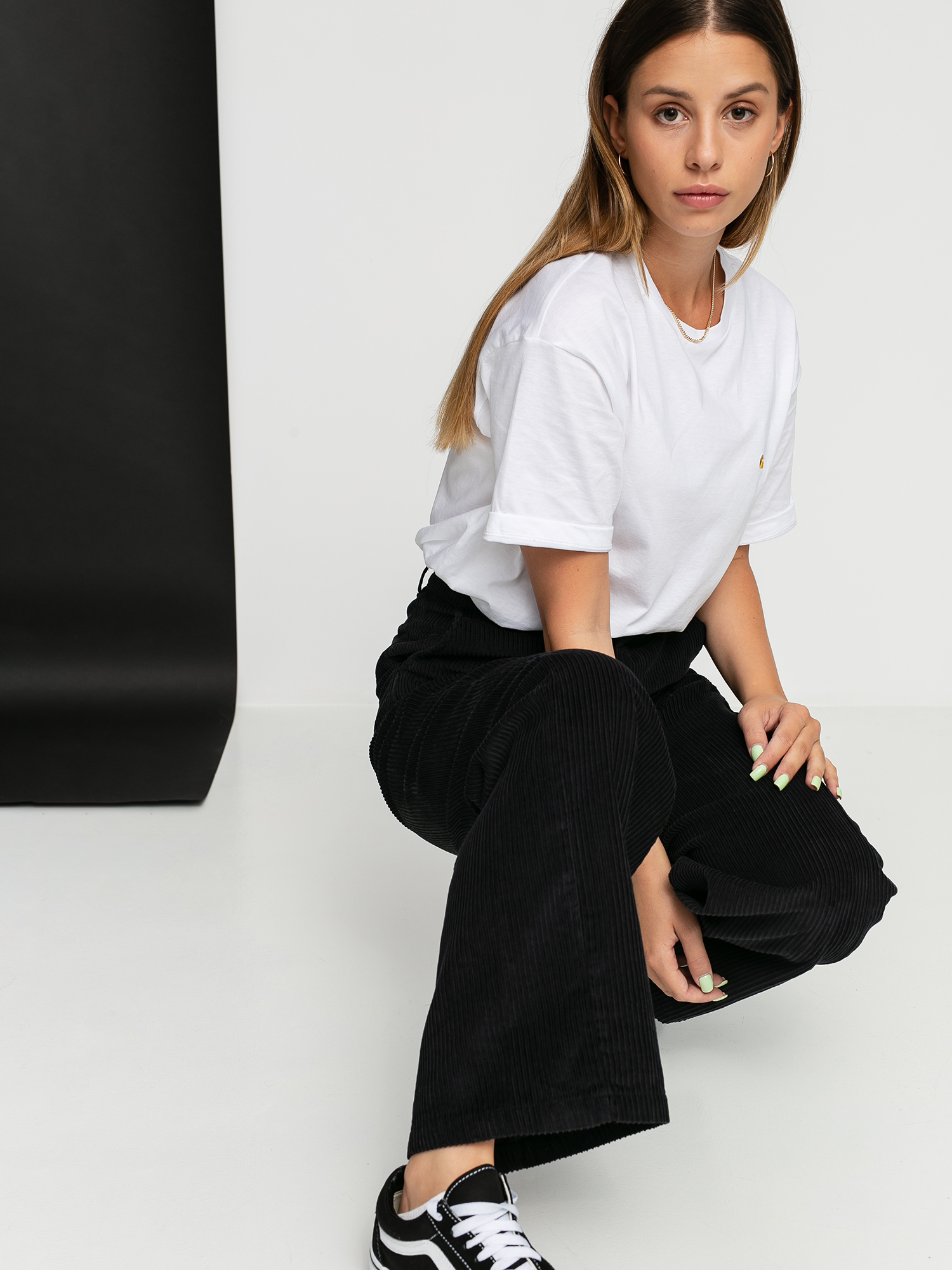 T-shirt Carhartt WIP Chase Wmn (white/gold)