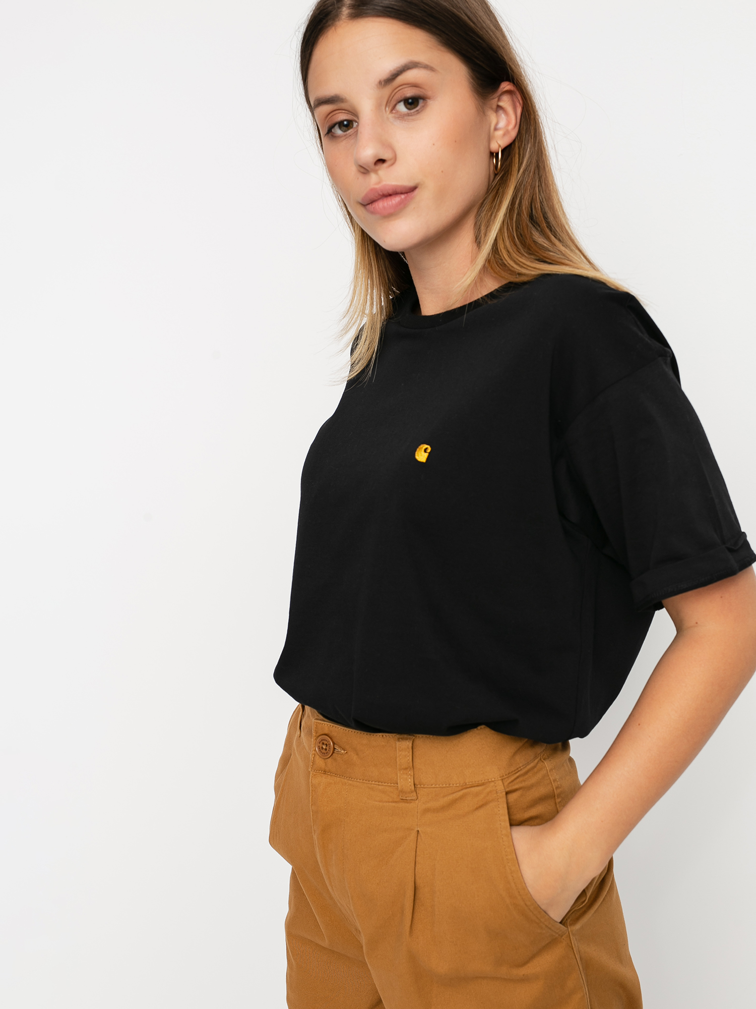 T-shirt Carhartt WIP Chase Wmn (black/gold)