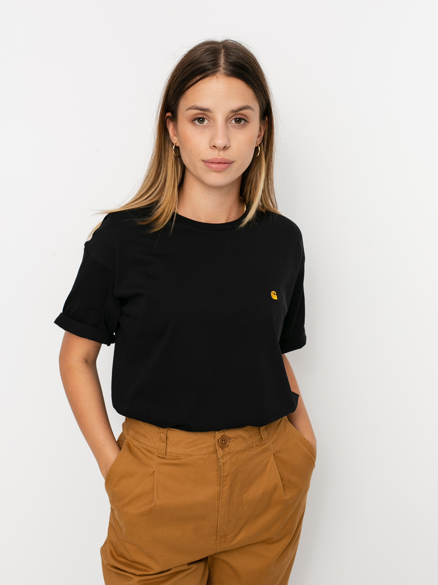 T-shirt Carhartt WIP Chase Wmn (black/gold)