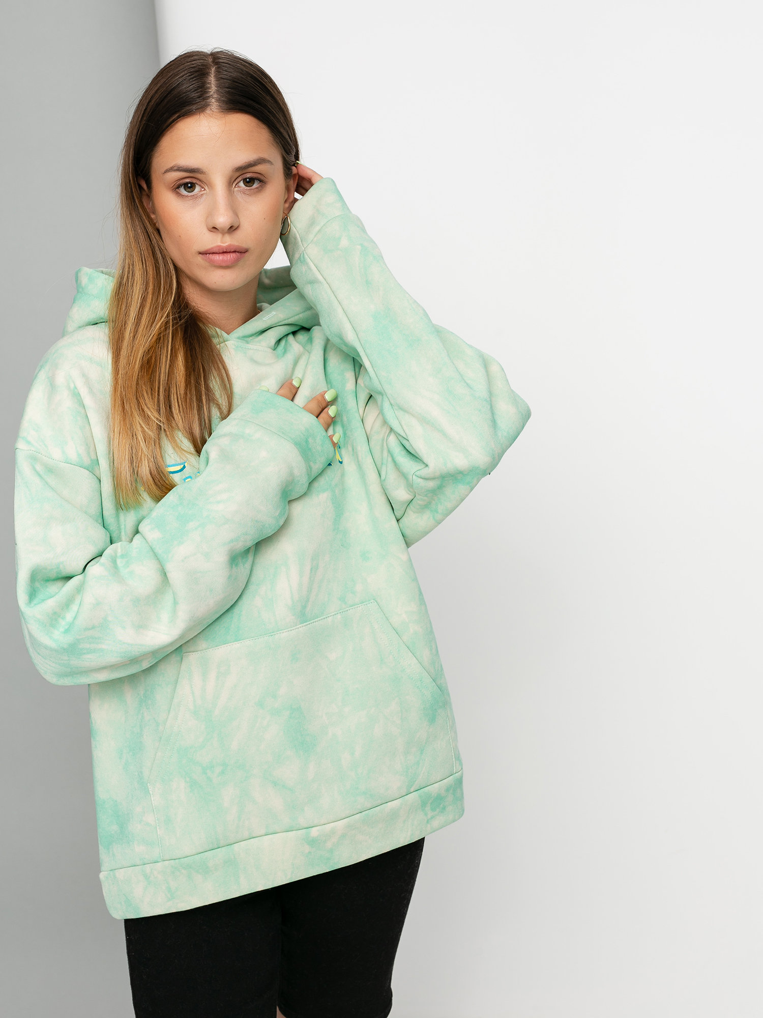 Bluza z kapturem Local Heroes Trust Me HD Wmn (green)