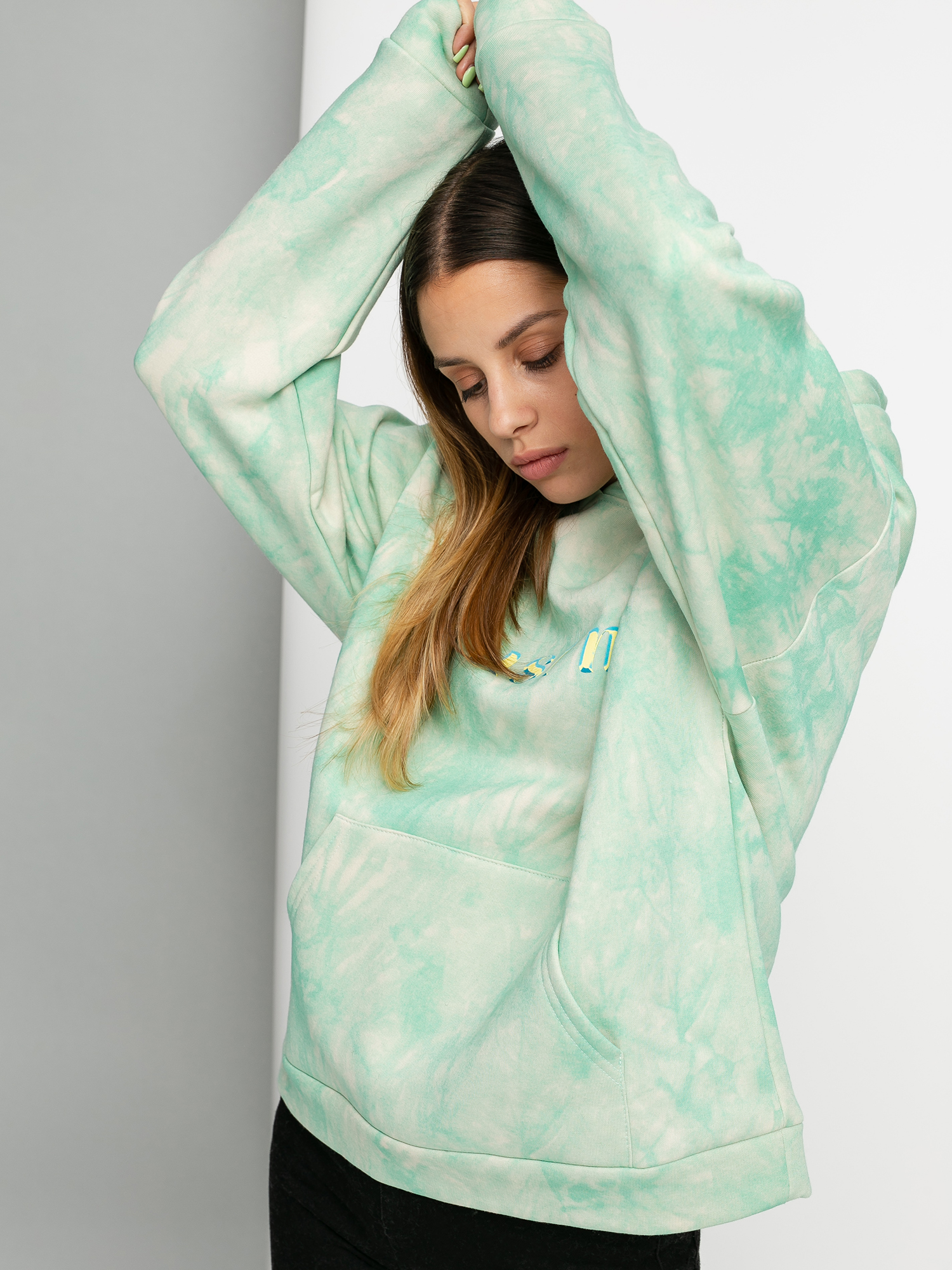 Bluza z kapturem Local Heroes Trust Me HD Wmn (green)