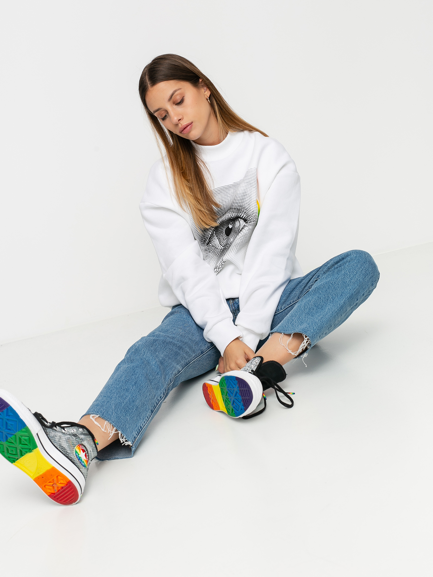 Bluza Local Heroes Curious Eye Wmn (white)